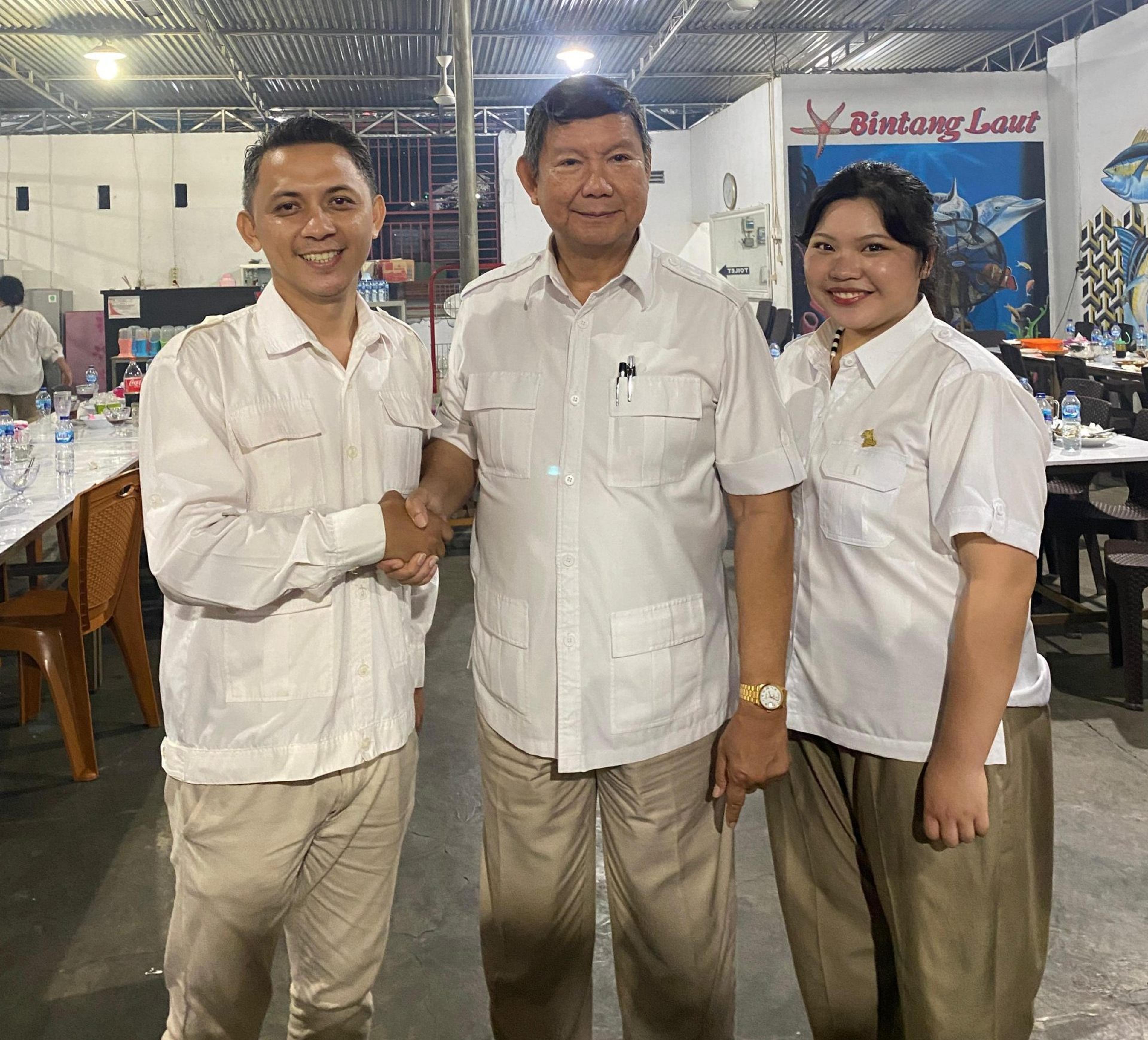 Hashim Kunjungi Pendukung Prabowo-Gibran di Beberapa Tempat di Sulut