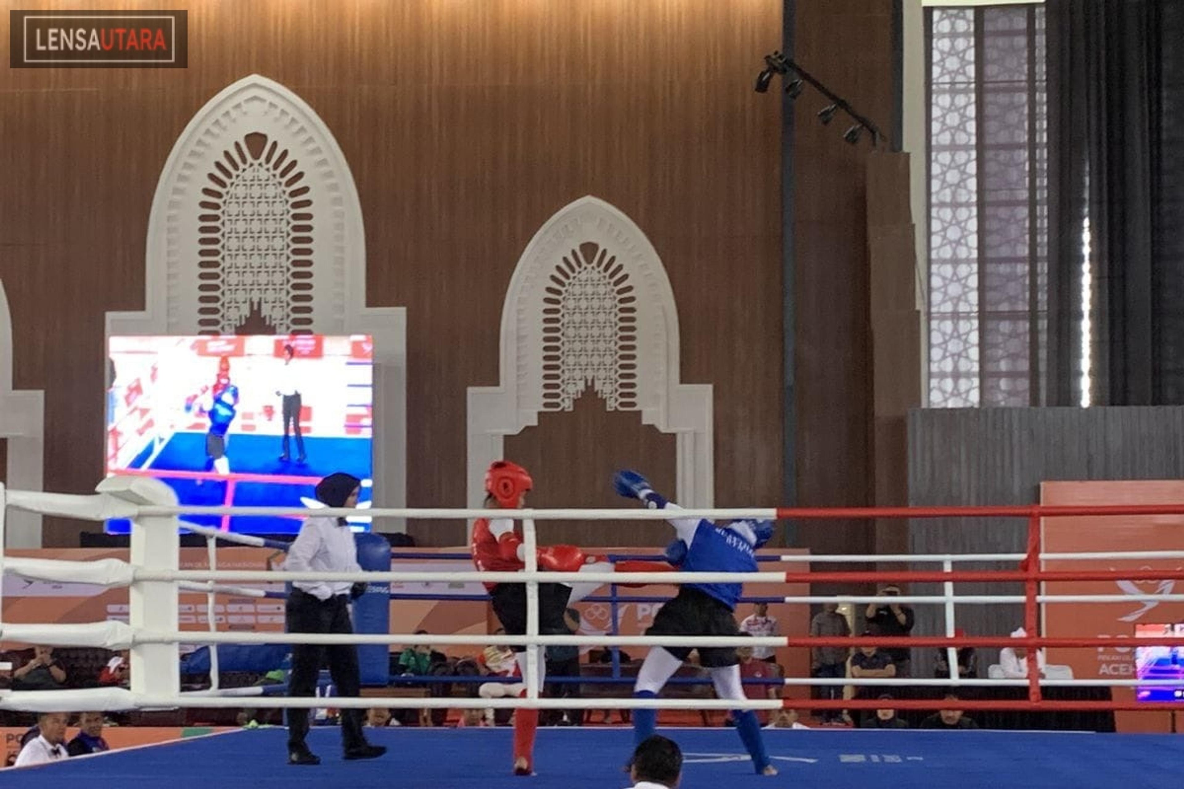 Atlet Muaythai Sulut Ezekiel Lolos ke Final PON XXI