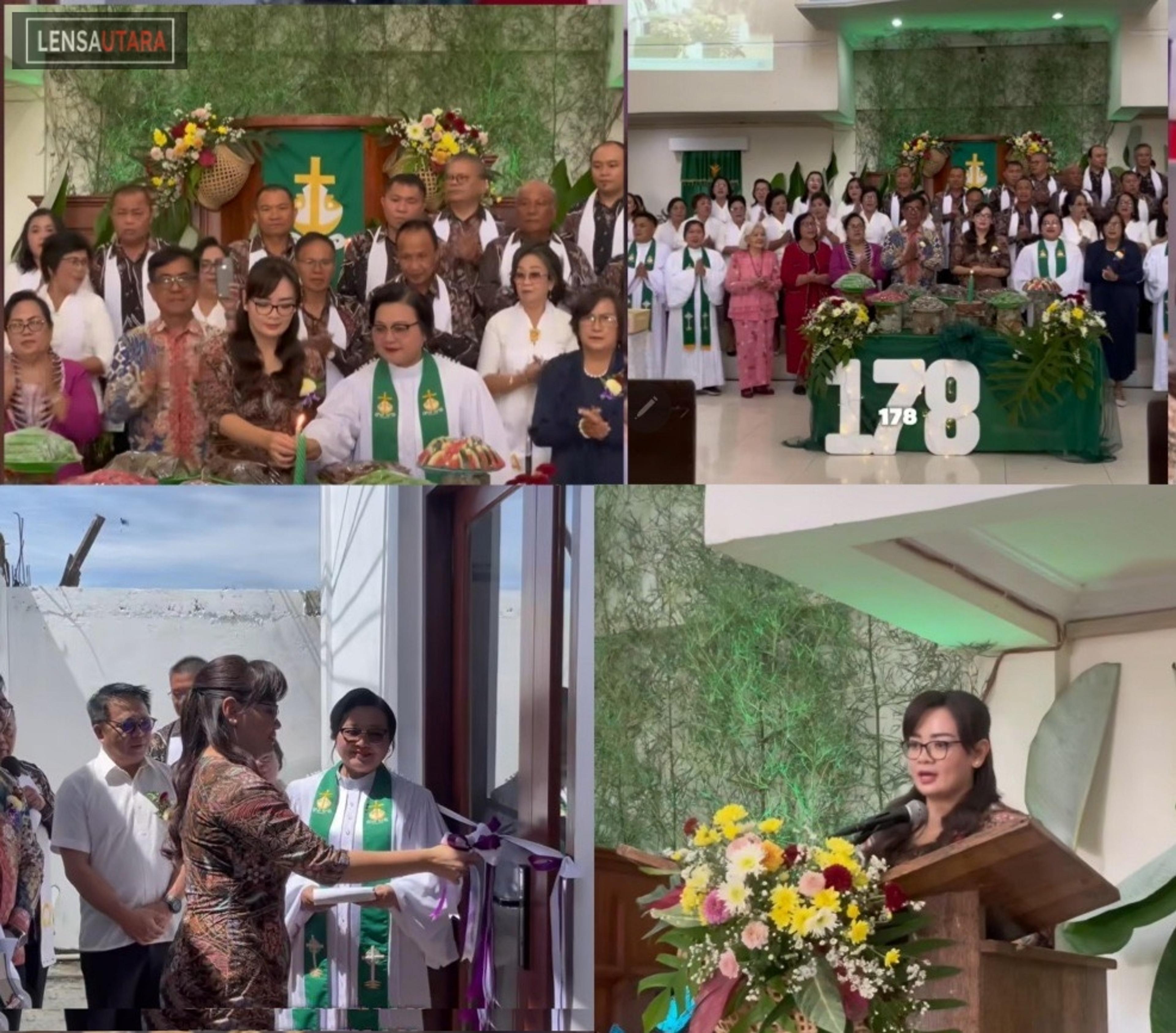 Jemaat GMIM Baitani Matani Tomohon Rayakan HUT ke-178, Wawali Ajak Gereja Aktif Dukung Program Penerintah