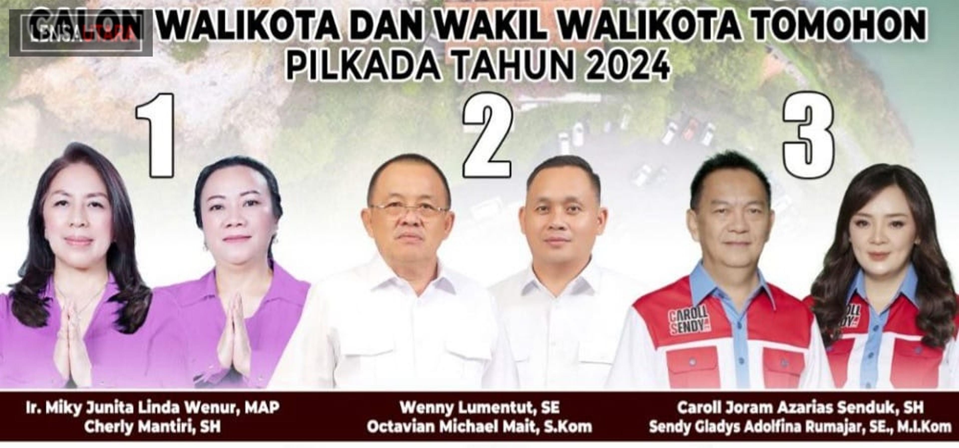 Ini Gambaran Kekuatan Caroll-Sendy, Wenny-Michael dan Miky-Cherly dalam Kampanye di Tomohon