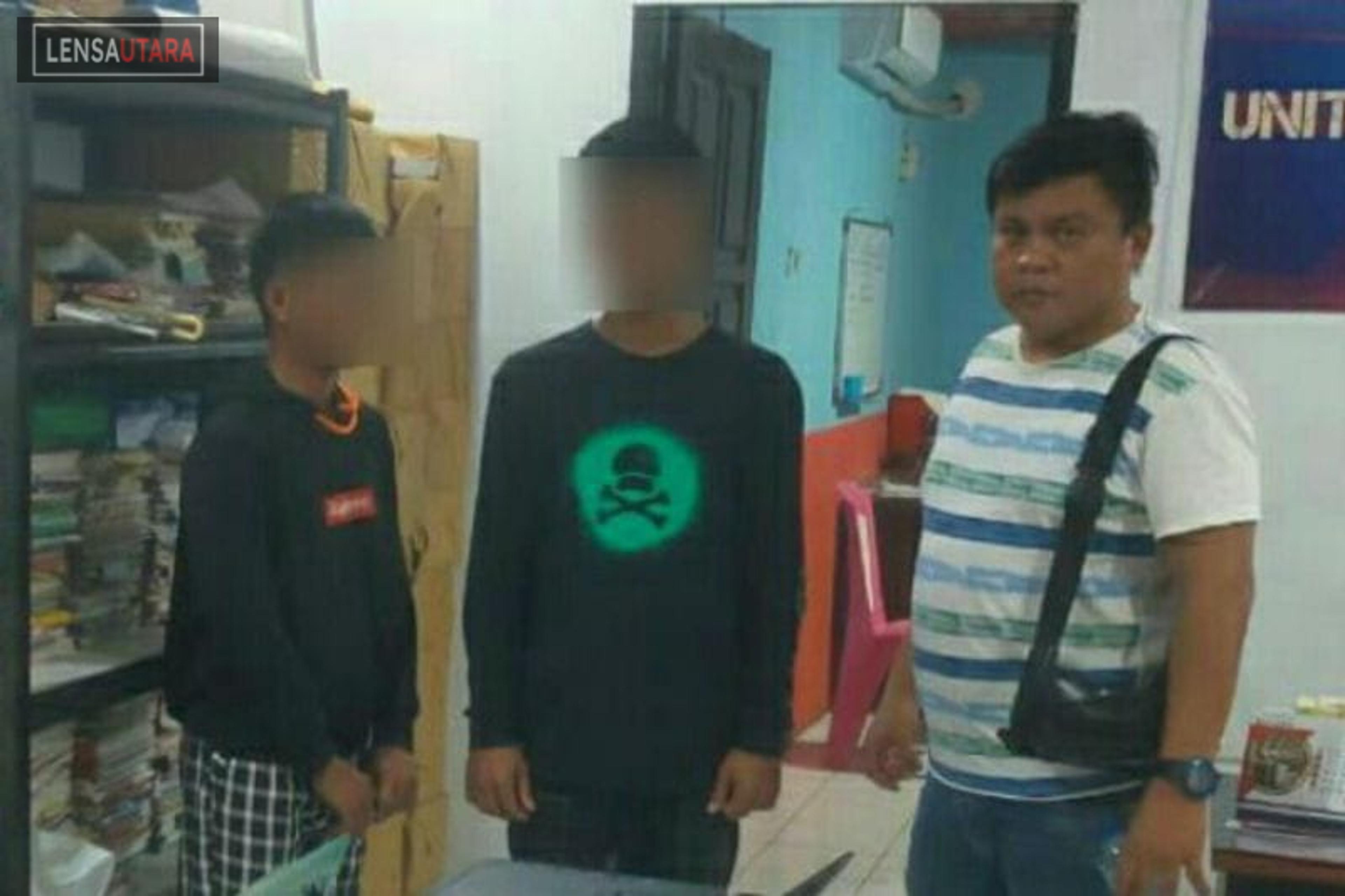 Resmob Polres Bitung Tangkap Dua Pemuda Terduga Pelaku Penganiayaan