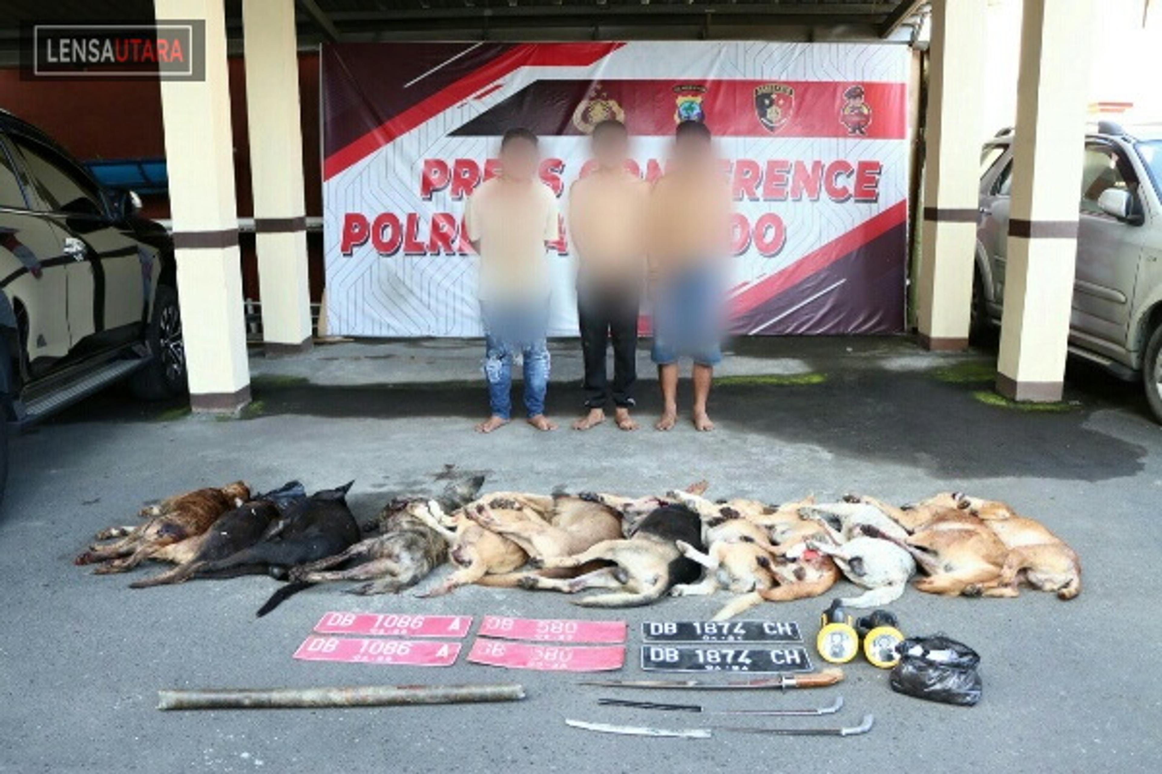 3 Pelaku Doger Anjing Dibekuk Polresta Manado