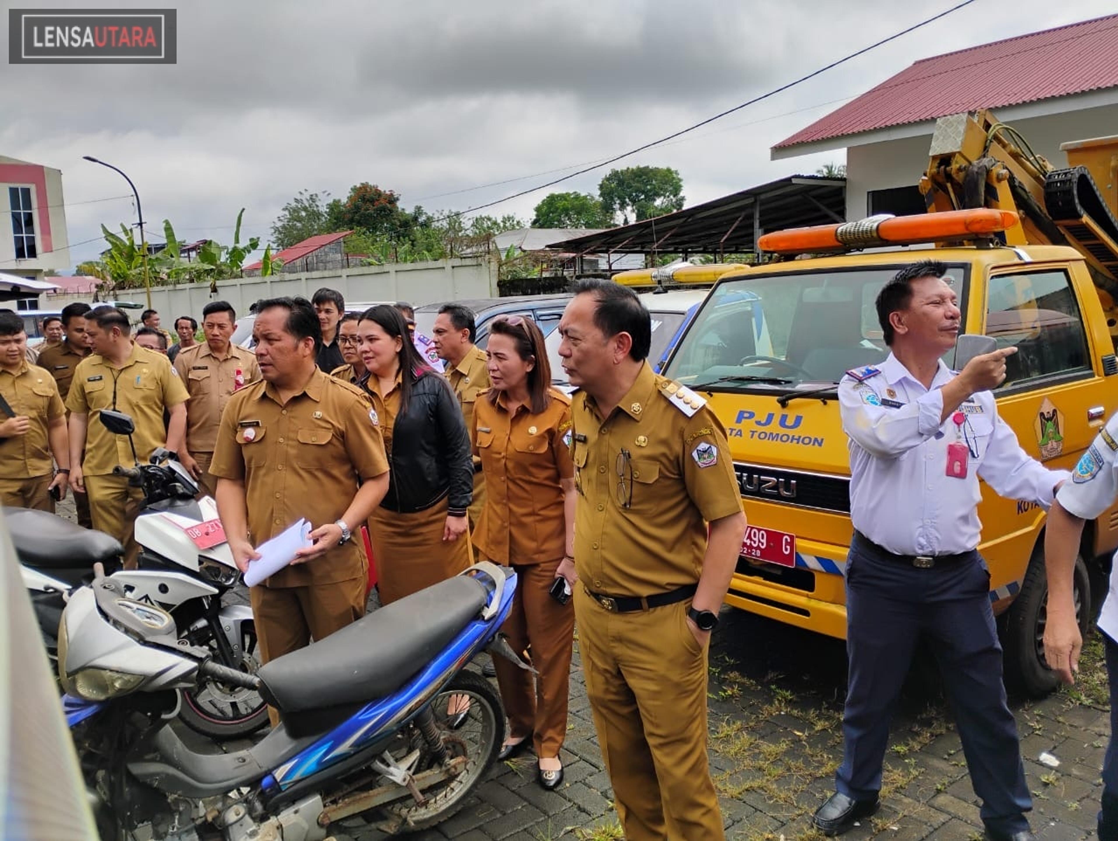 Walikota Tomohon Tertibkan Kendaraan Dinas, BPK Ikut Turun Tangan