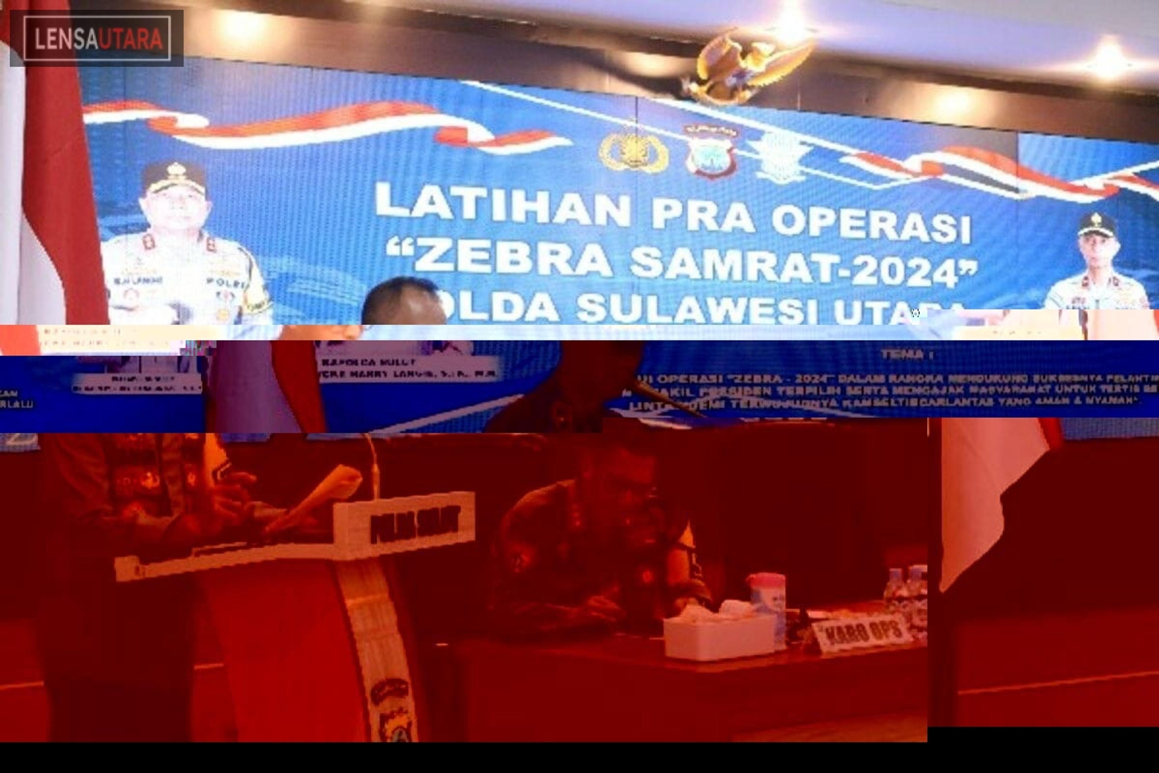 Polda Sulut Gelar Latihan Pra Operasi Zebra Samrat 2024
