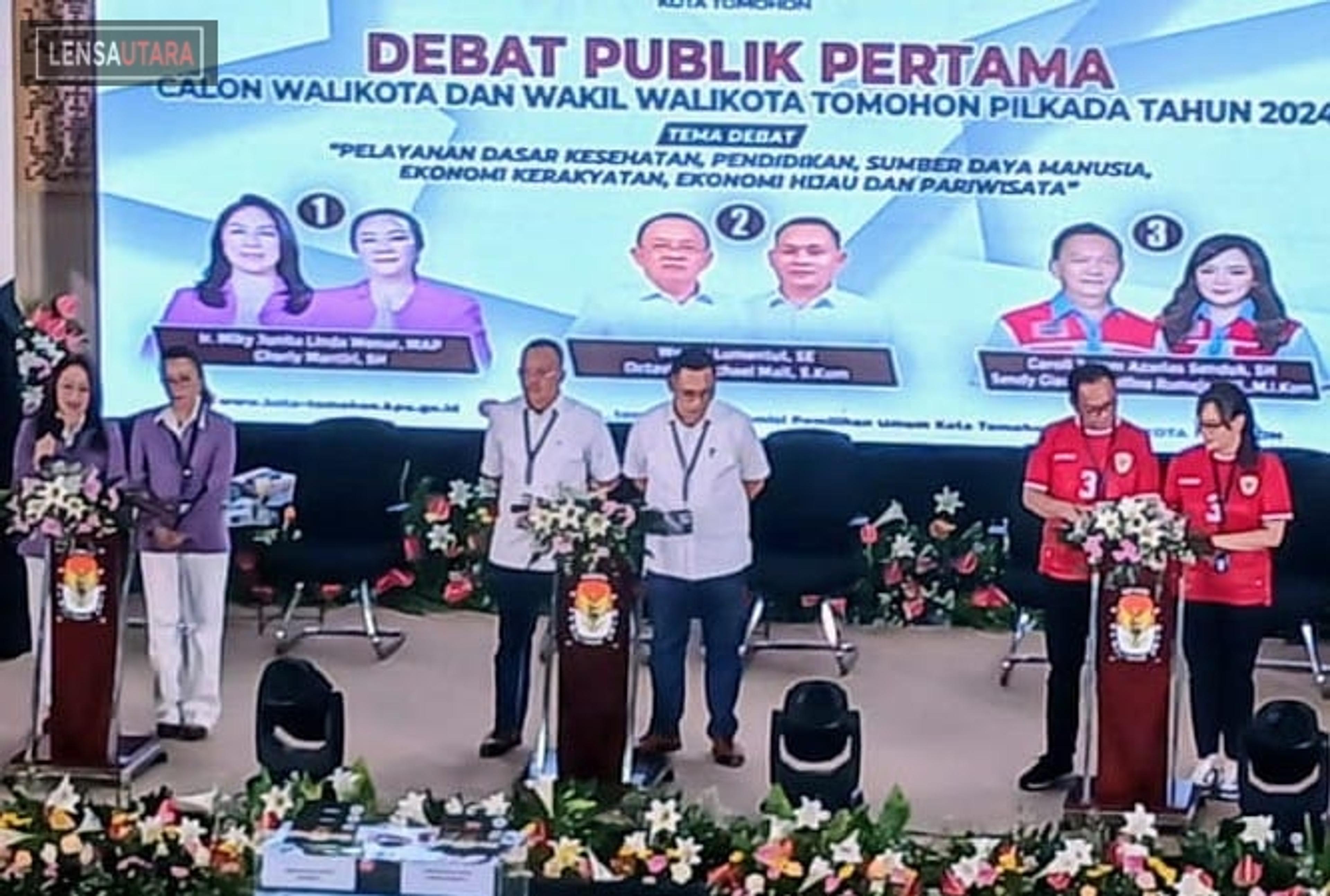 Besok, Tiga Paslon Pilkada Tomohon Saling Unjuk Kemampuan di Debat Kedua