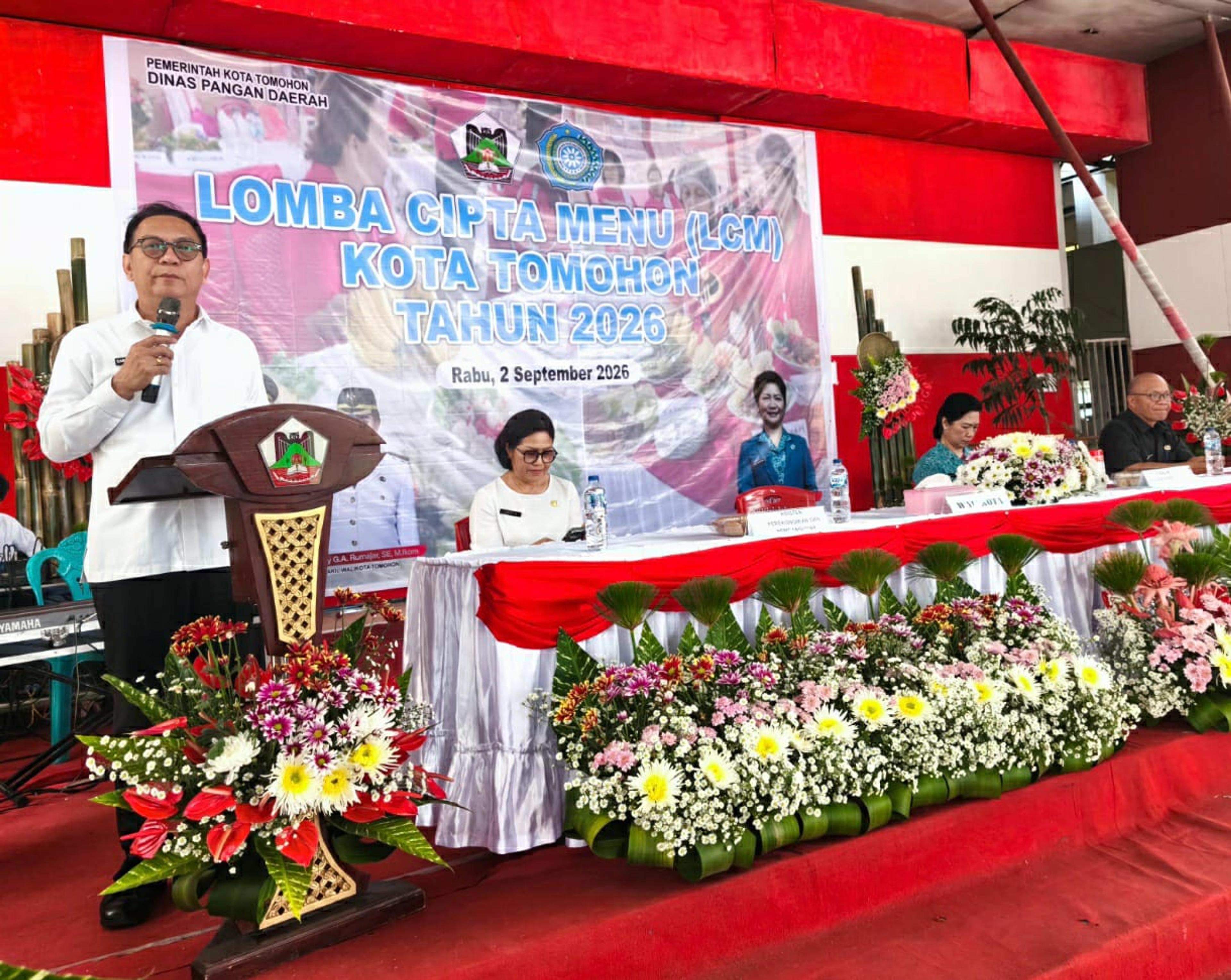 Terapkan Konsep B2SA, Wali Kota Tomohon Buka Lomba Cipta Menu 2026