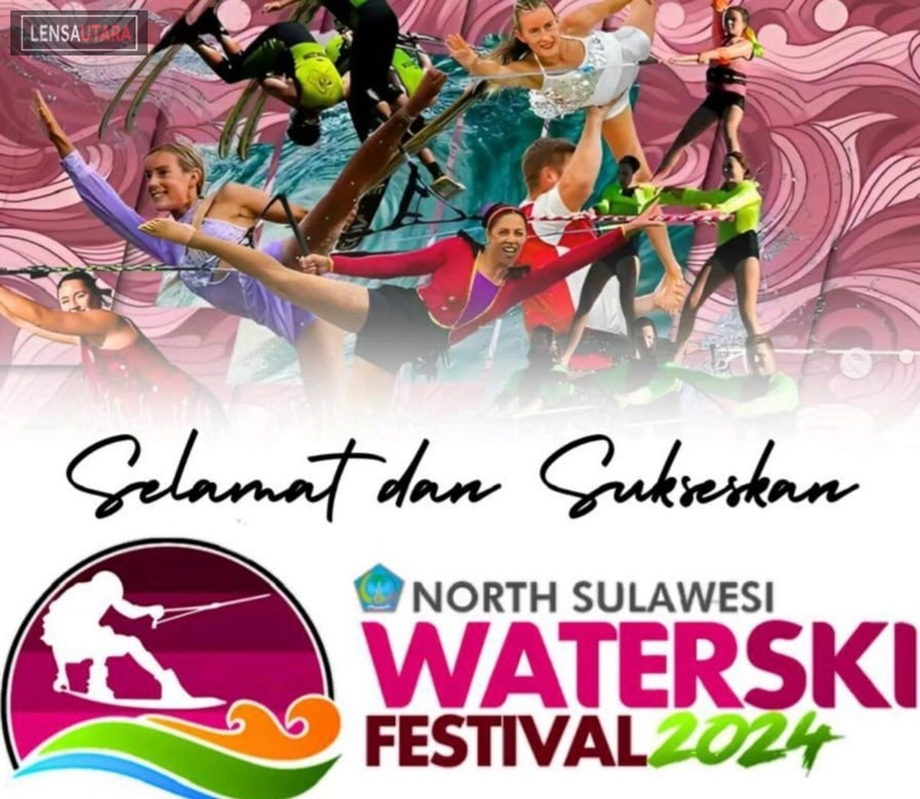 Semaraknya North Sulawesi Water Ski Festival 2024 di Pantai Kawasan Megamas Manado