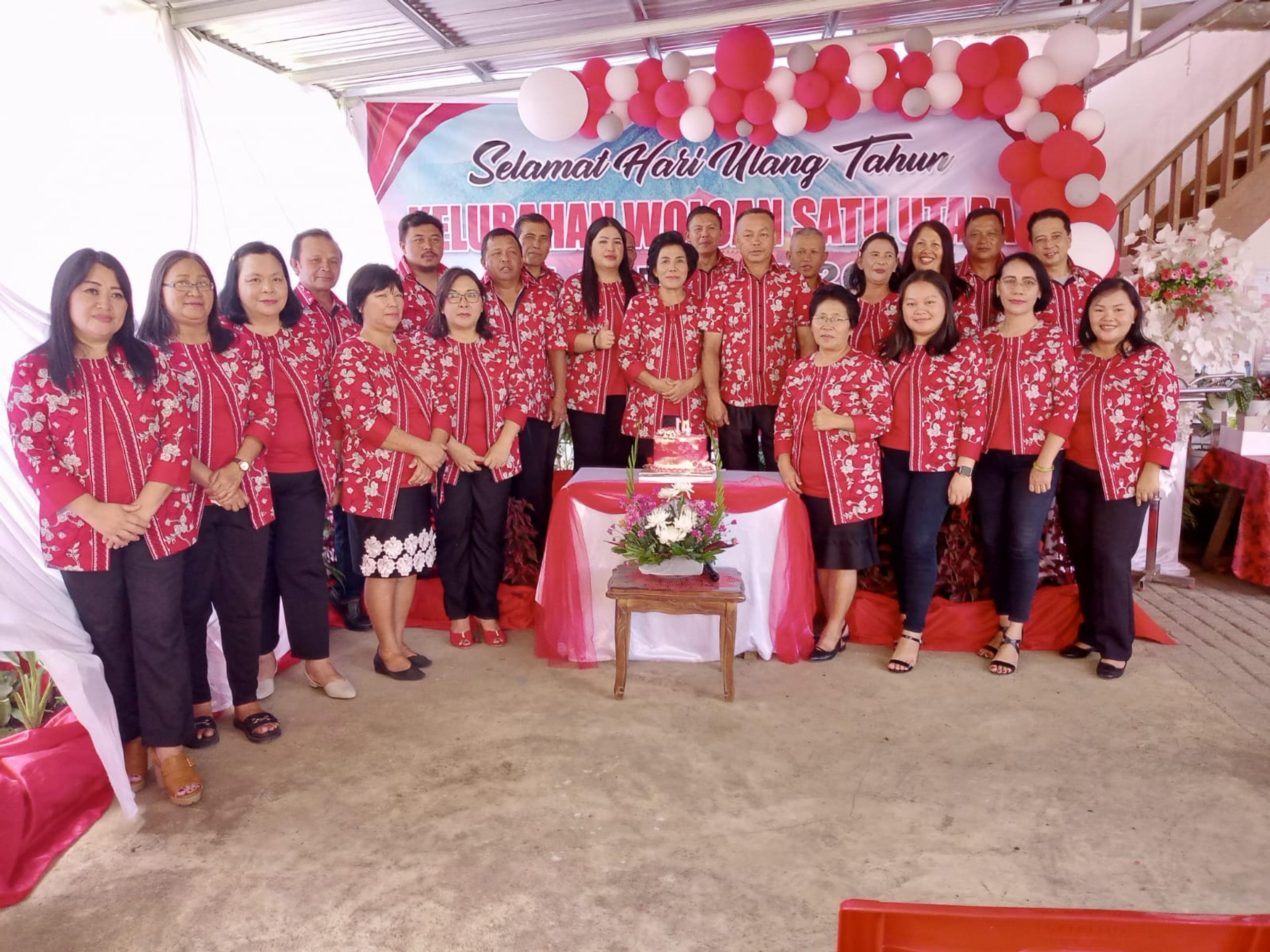 HUT Ke 14, Pemerintah Woloan 1 Utara Rayakan dengan Sederhana