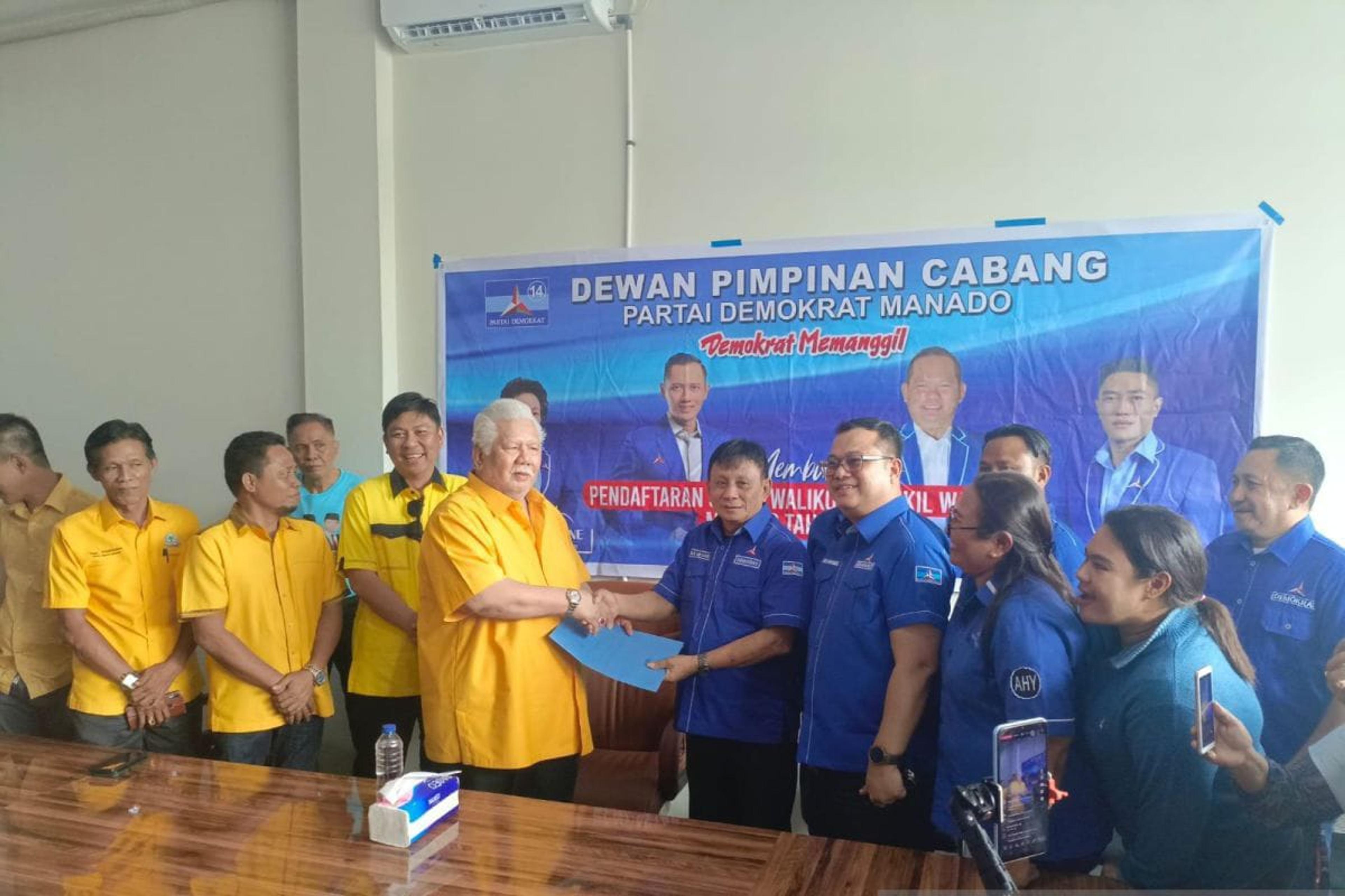 Jimmy Rimba Rogi Daftar Calon Wali Kota Manado di Demokrat