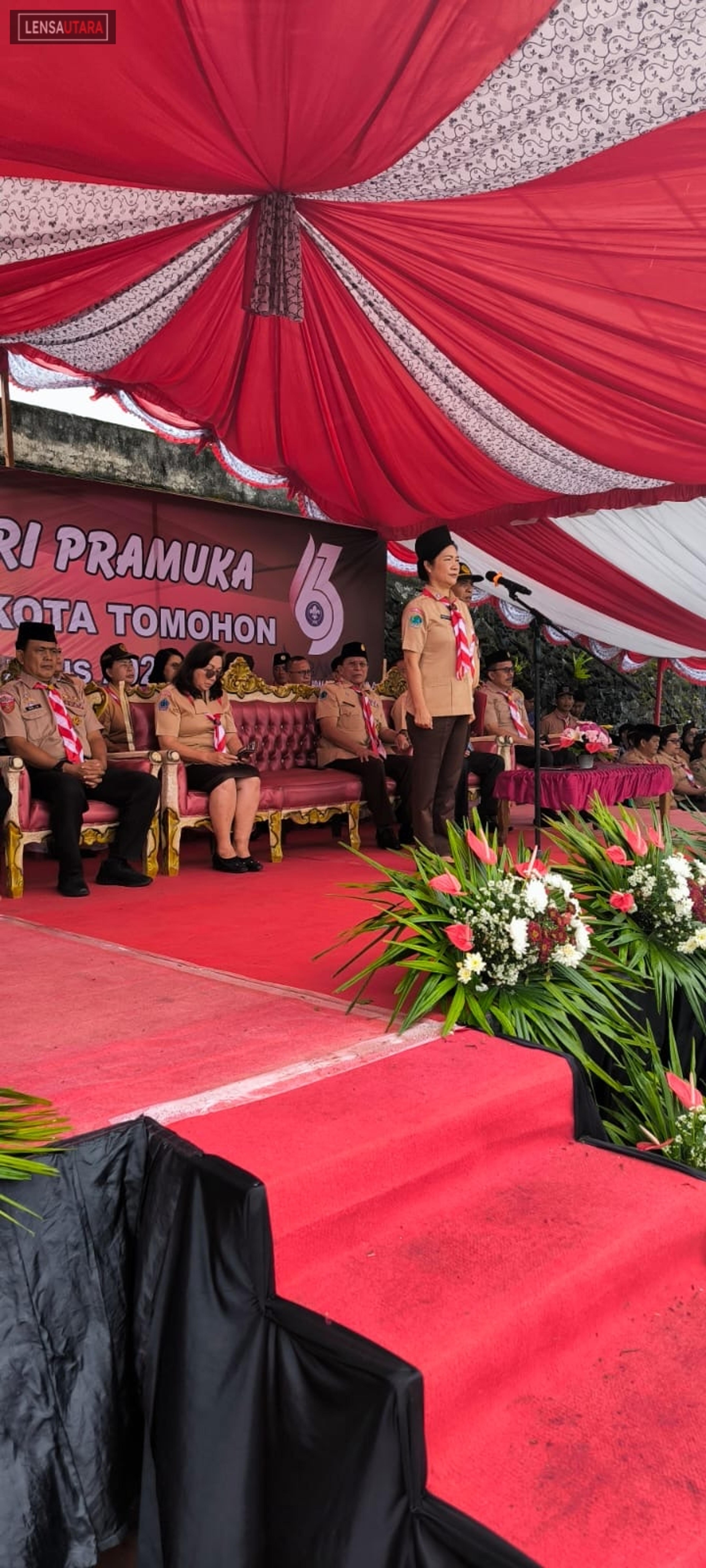 Peringati HUT Pramuka 2024, Kwarcab Tomohon Gelar Apel