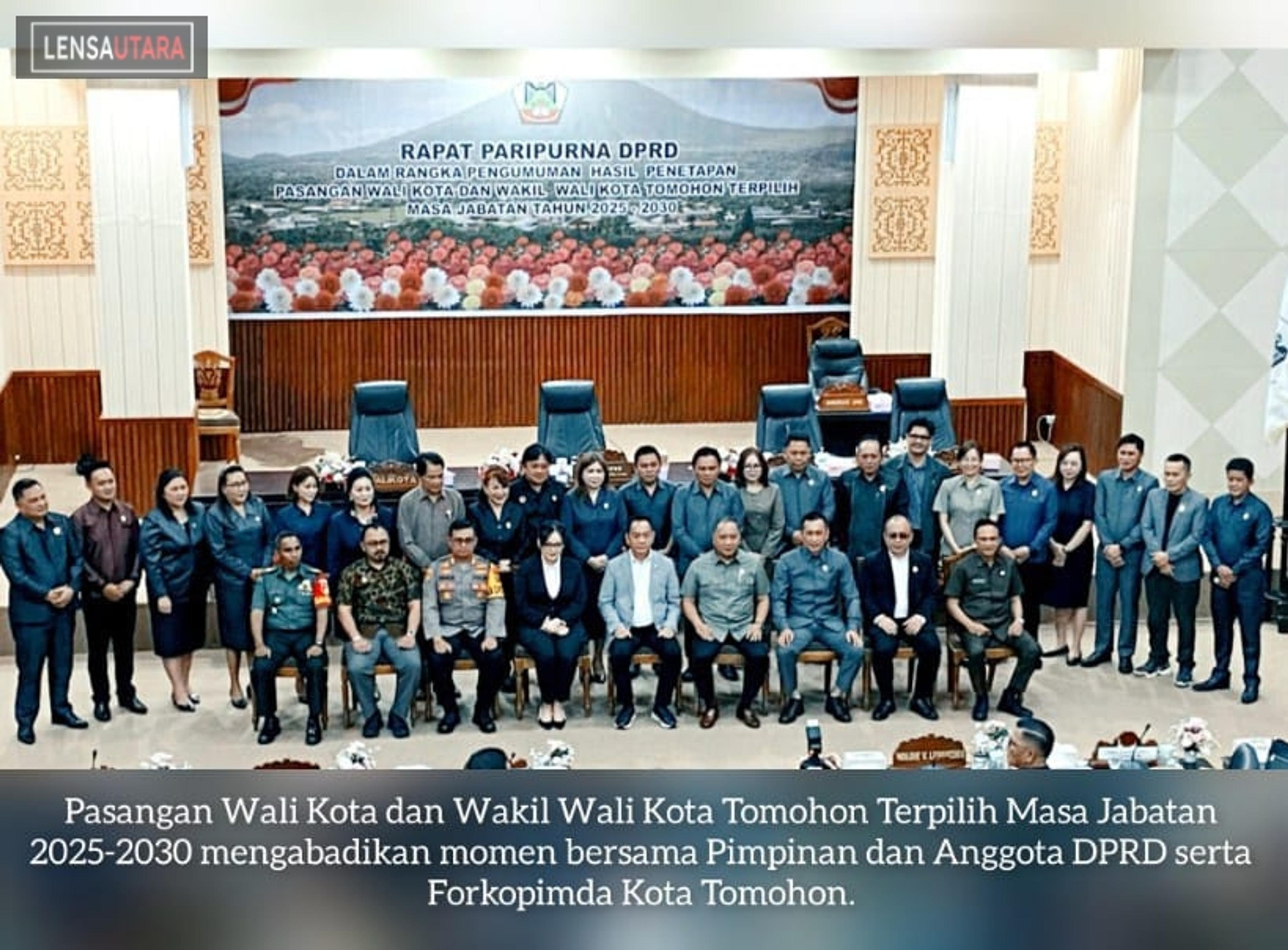 Hasil Penetapan Caroll-Sendy Diumumkan KPU, DPRD Tomohon Suara Bulat Setuju