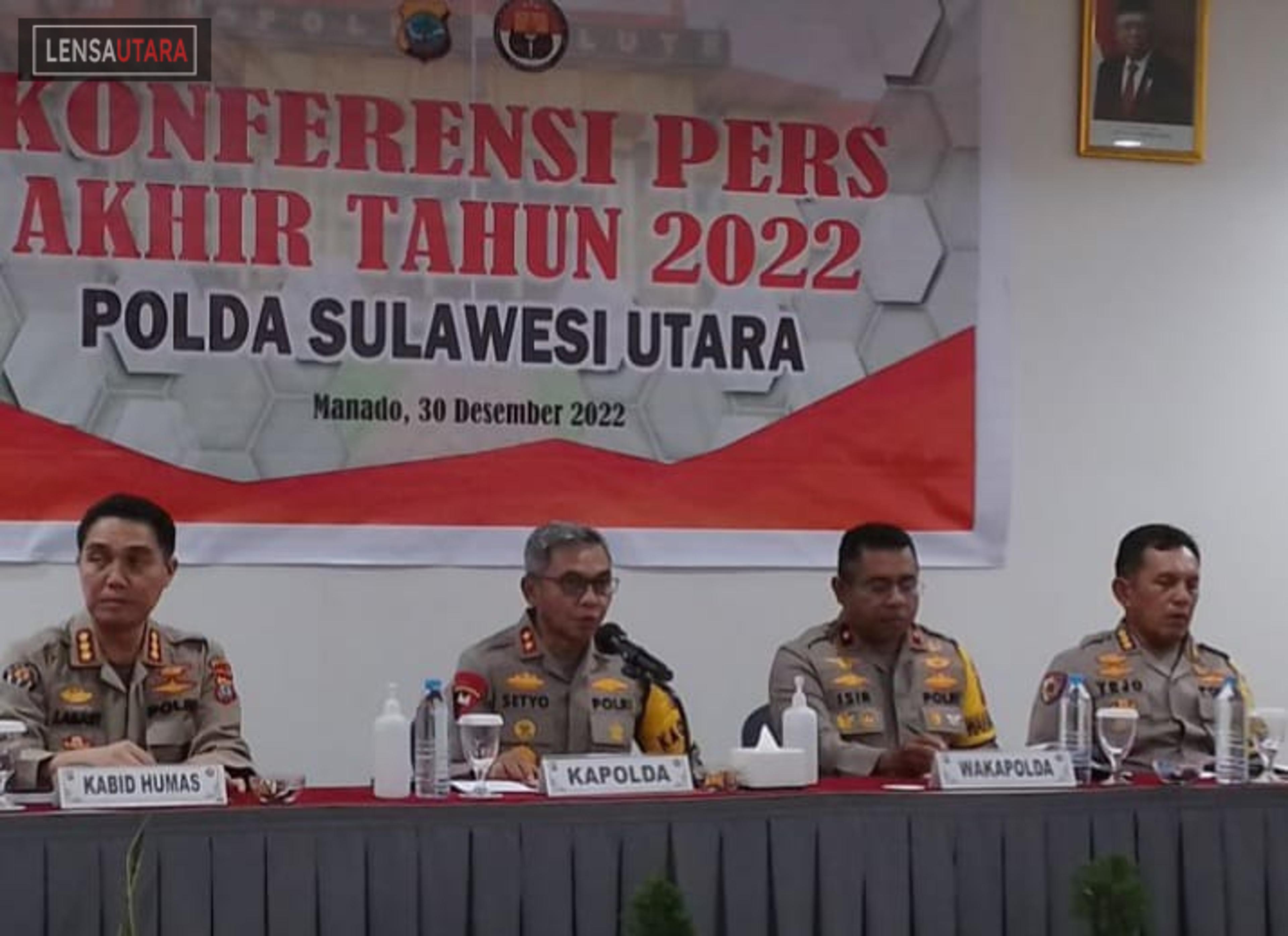 Kapolda: Tahun 2022 Kriminilitas di Sulut Meningkat 22 Persen