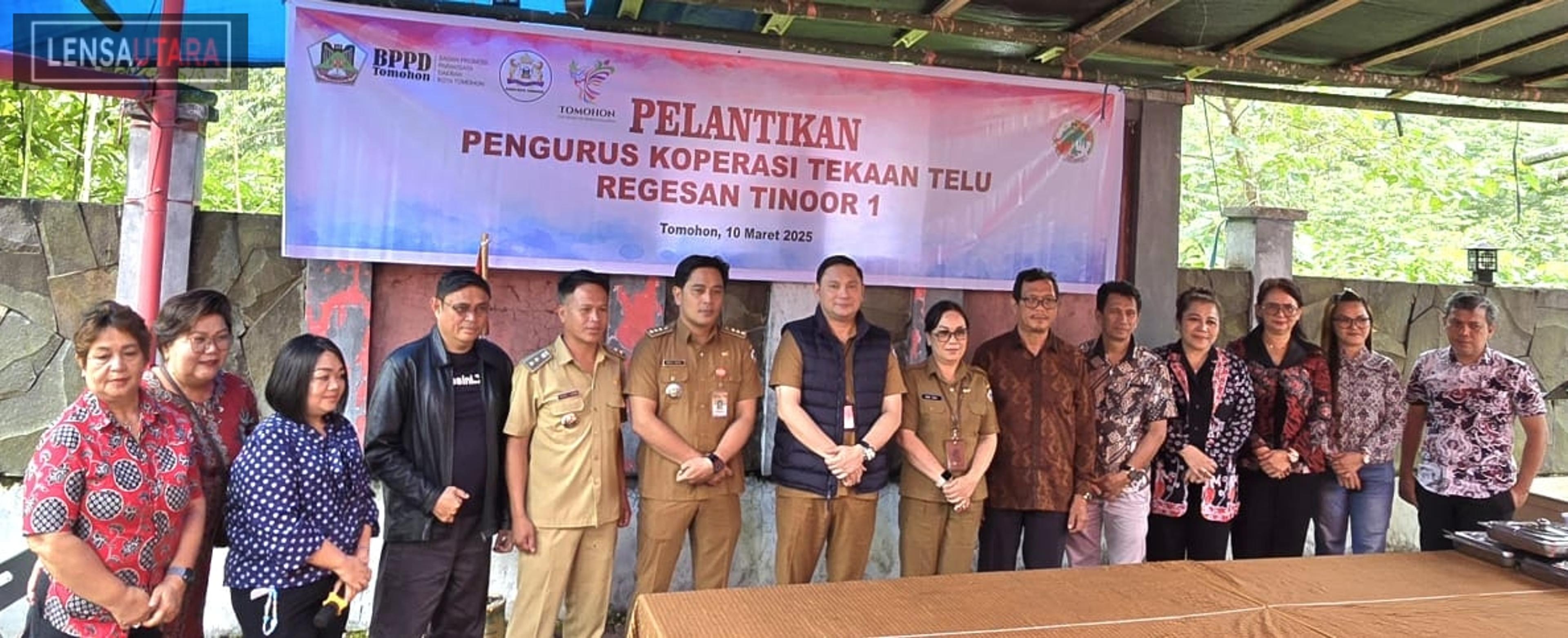 Pengurus Koperasi Tekaan Telu Regesan Tinoor 1 Dilantik, BPPD dan KADIN Tomohon sebagai Pengawas