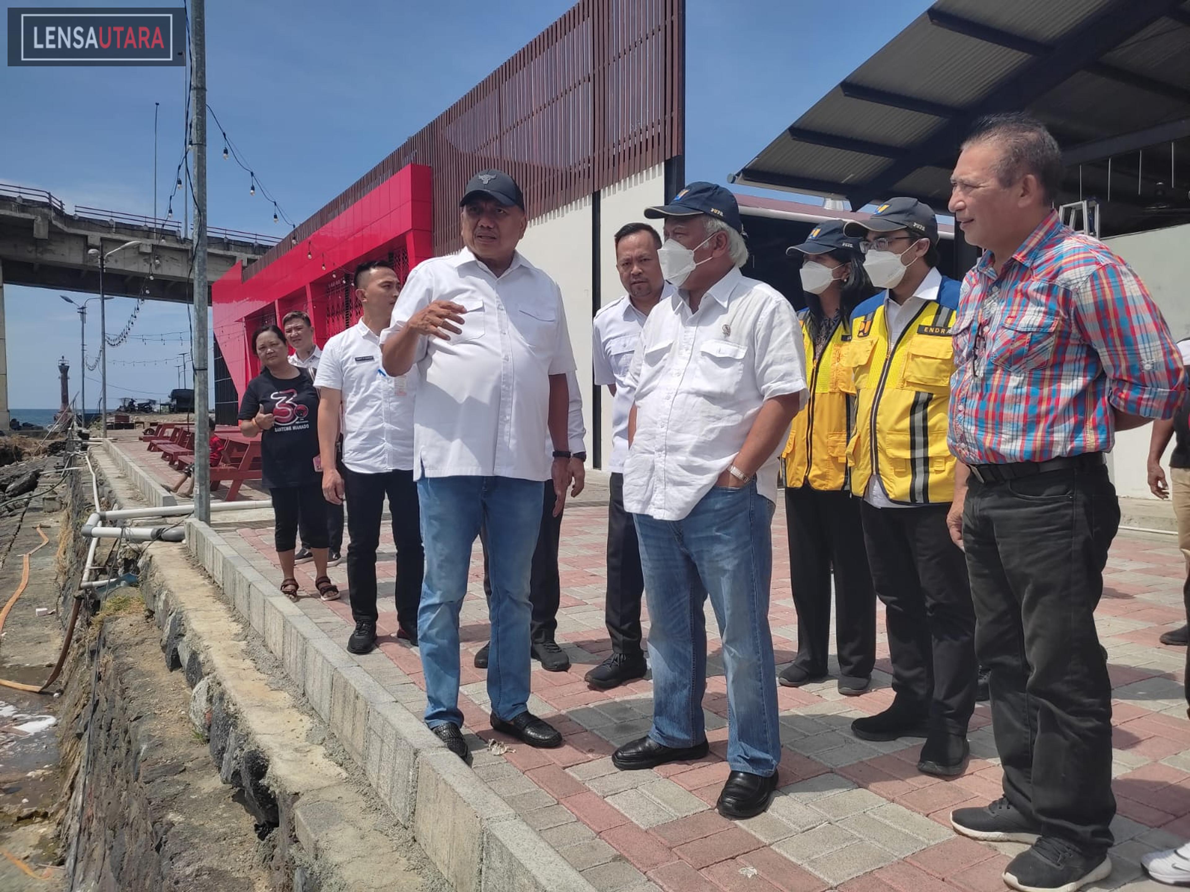 Mendampingi Gubernur OD, Sualang Perkenalkan Pasar Bersehati Kepada Mentri PUPR