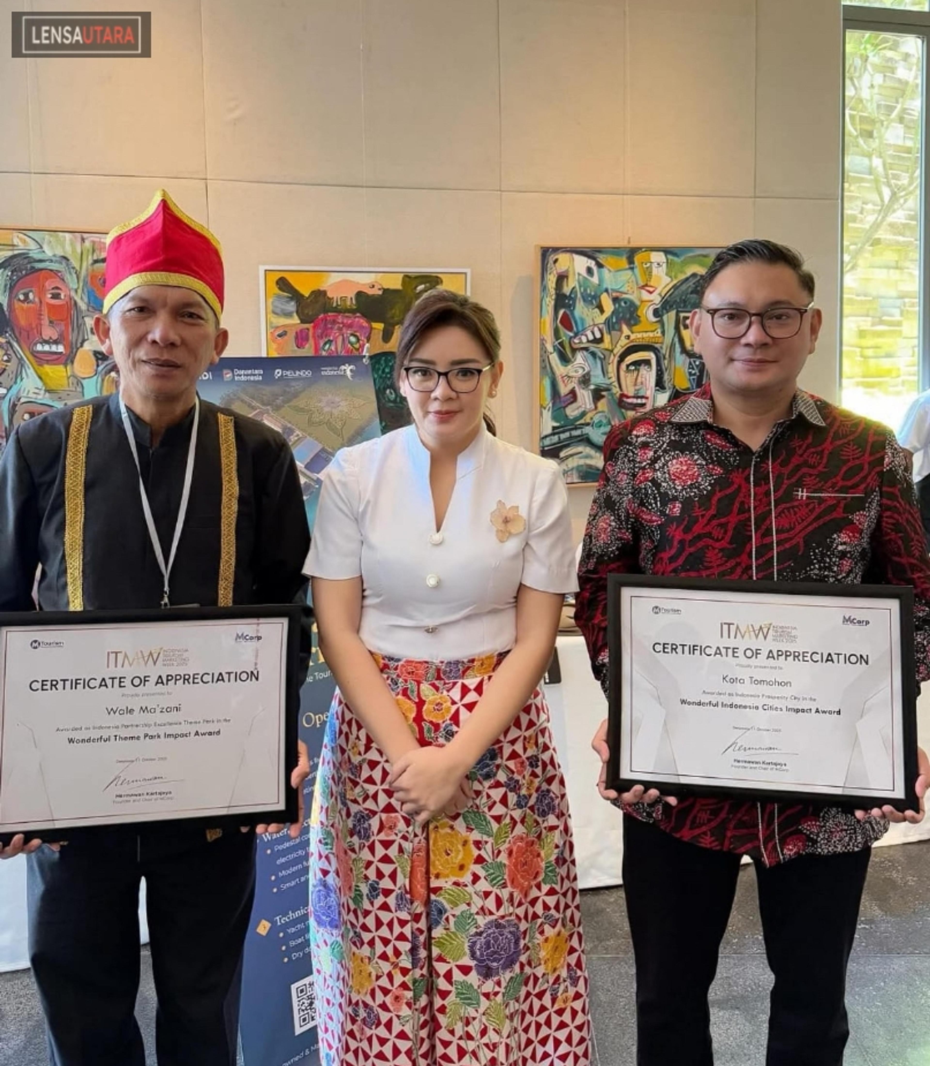 Wale Ma’zani Tomohon Raih Wonderful Theme Park Impact Award 2025