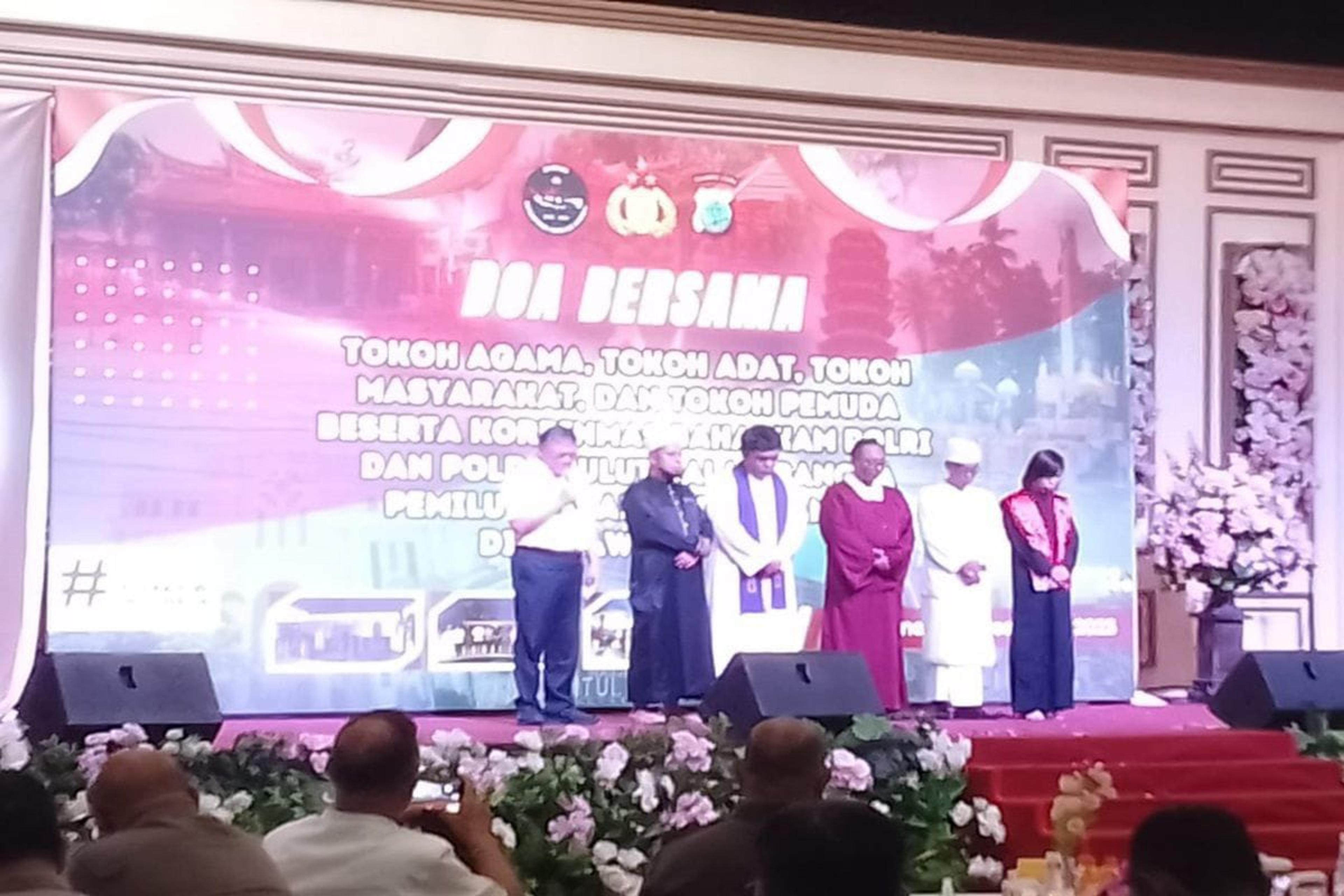 Baharkam Polri – Polda Sulut Gelar Doa Bersama Dalam Rangka Pemilu Damai