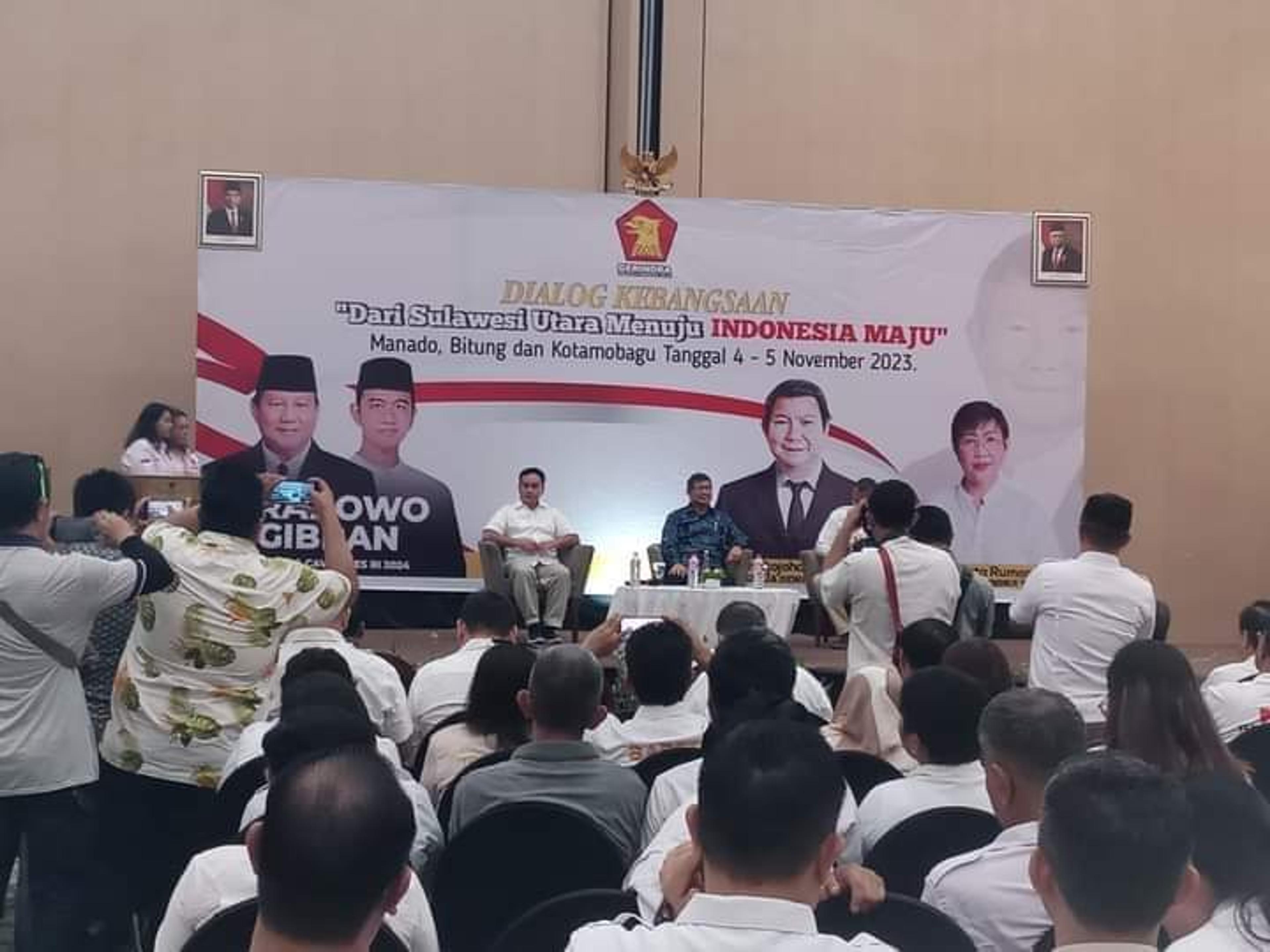 Hasyim Datang Bangkitkan Semangat Pendukung Prabowo-Gibran di Sulut