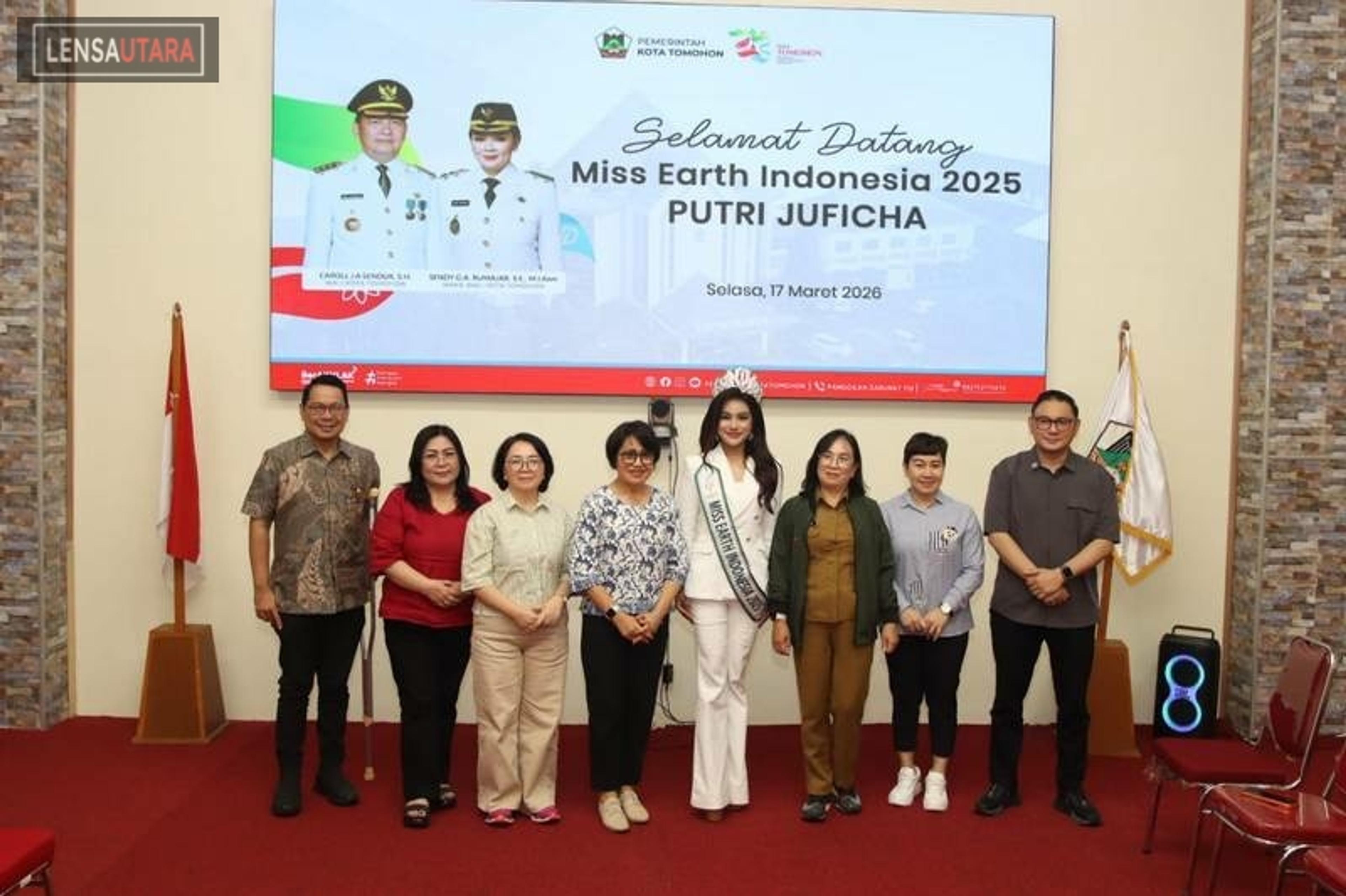 Hijaukan Tomohon, Miss Earth Indonesia Tanam Pohon di Kaki Lokon