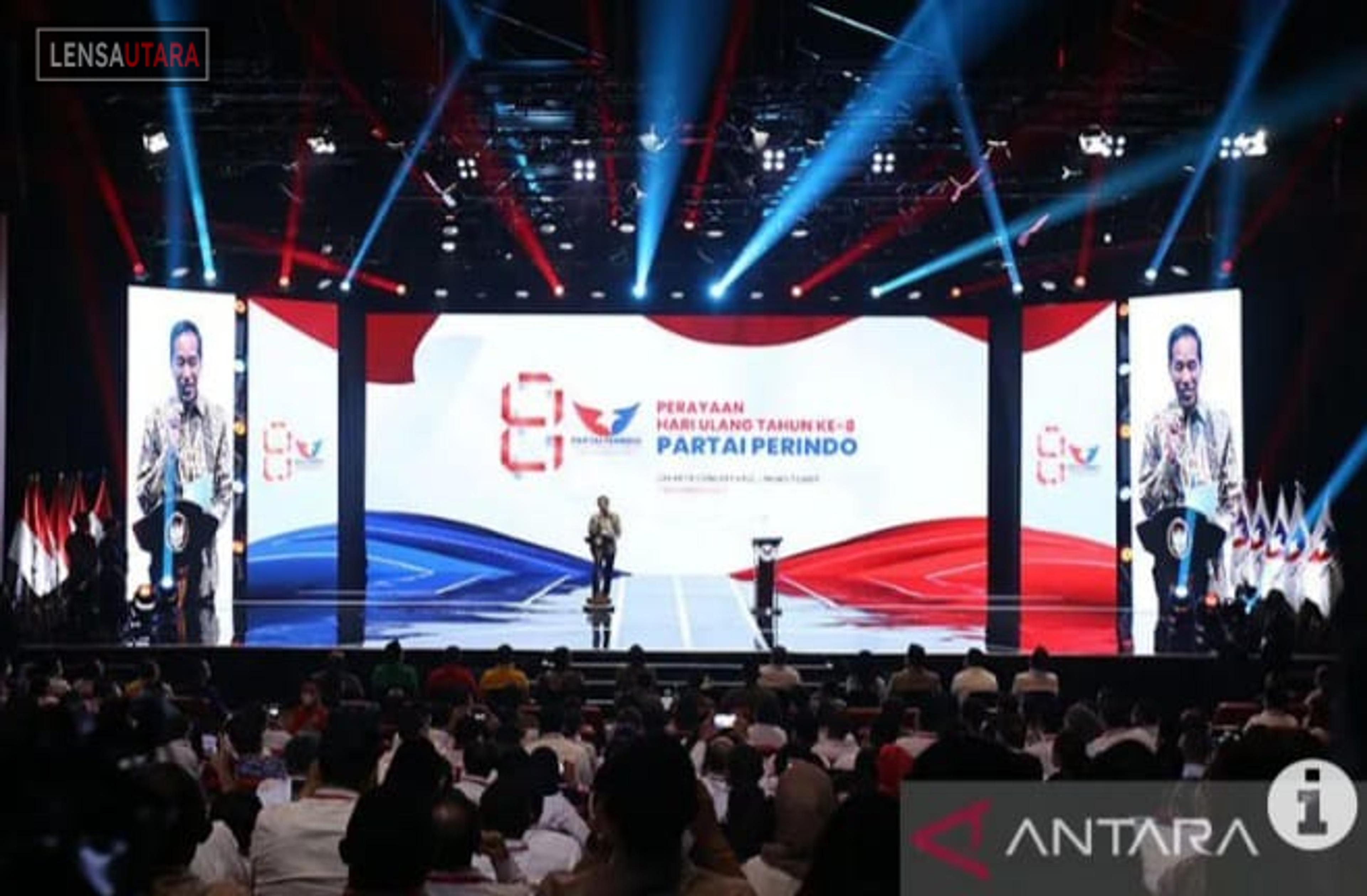 Jokowi di HUT Partai Perindo: Kelihatannya Setelah Ini Jatahnya Pak Prabowo