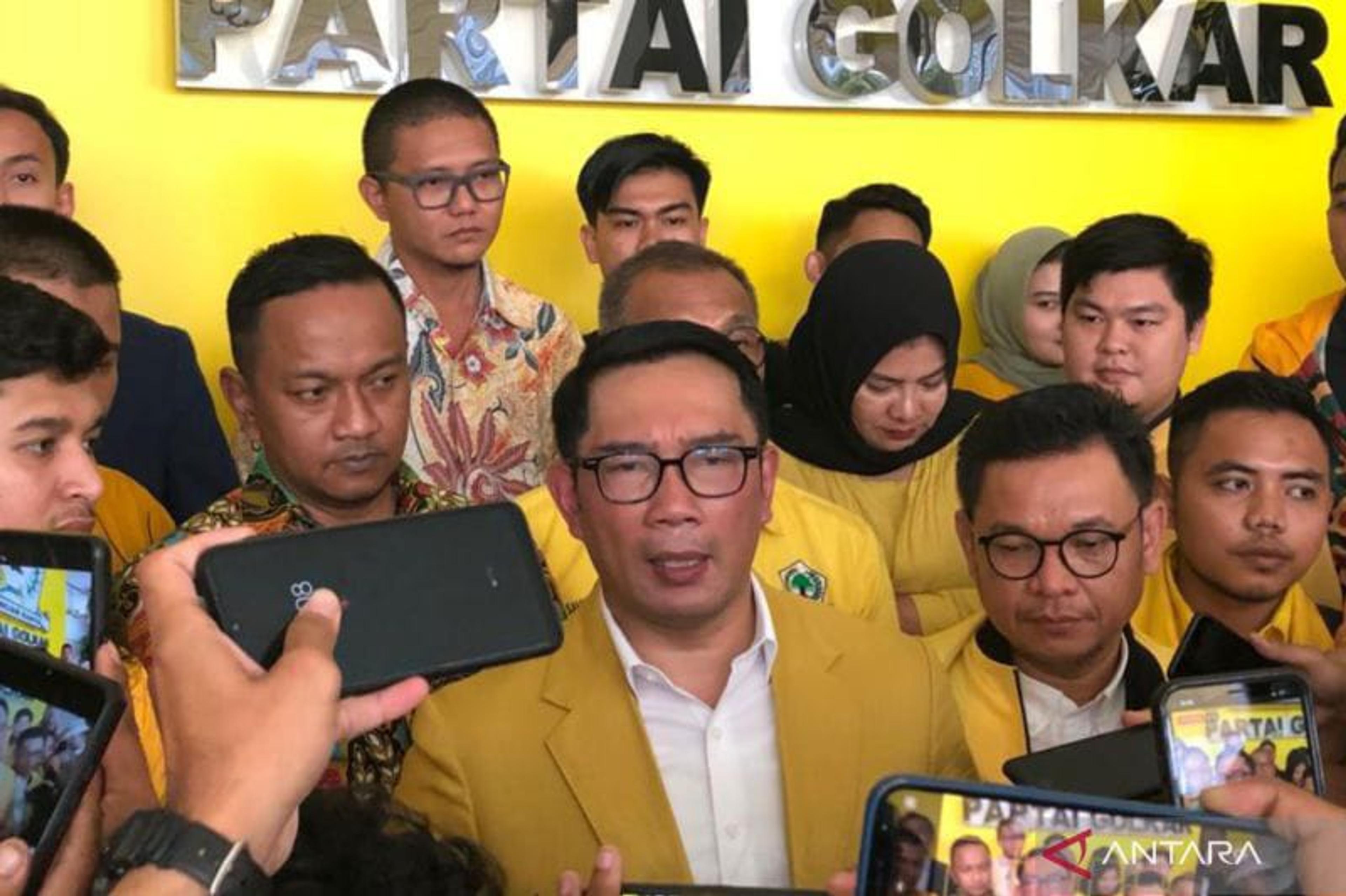 Ridwan Kamil: Golkar Partai Tanpa Mahar Jelang Pilpres