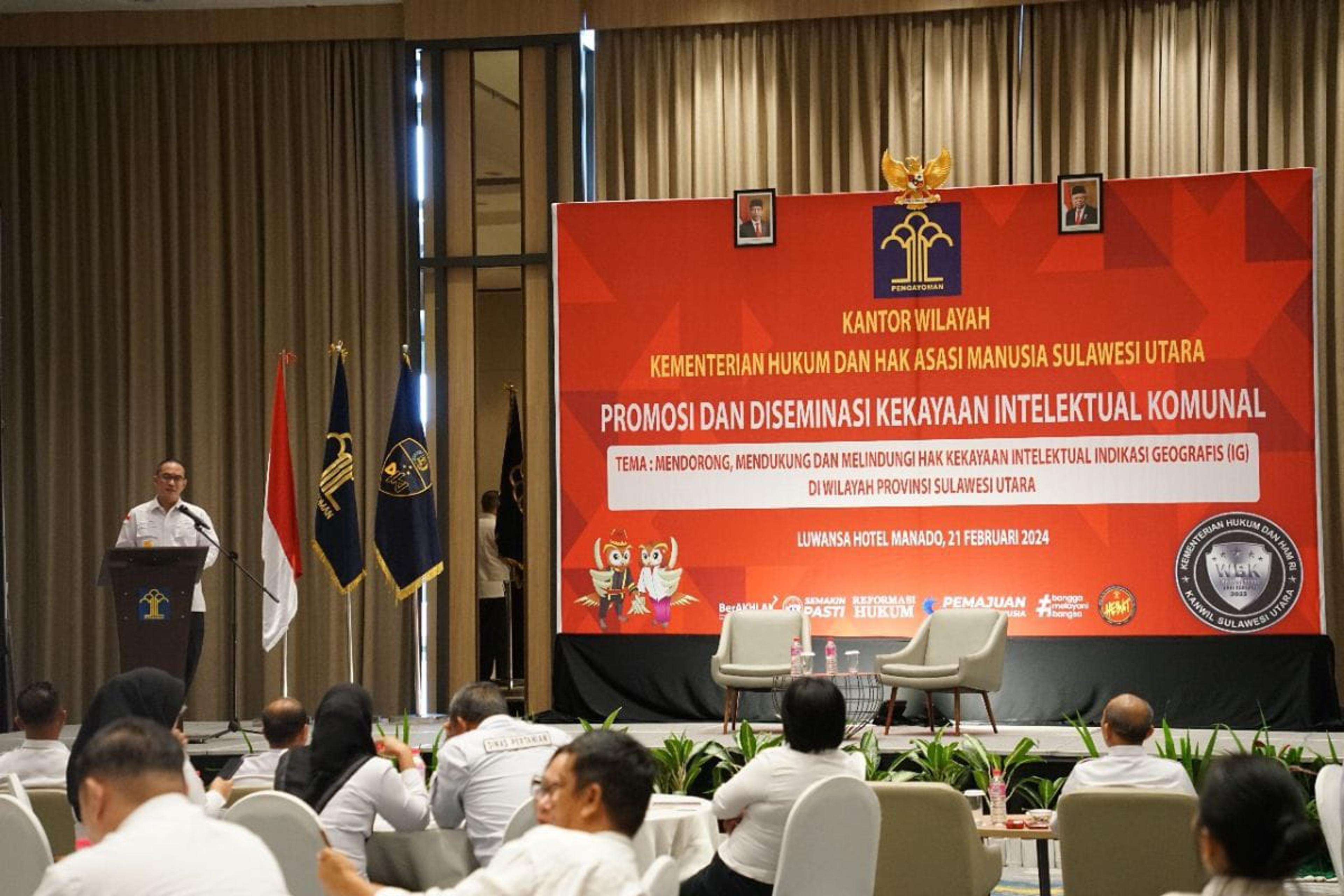 Kemenkumham Sulut Gelar Diseminasi Kekayaan Intelektual Komunal