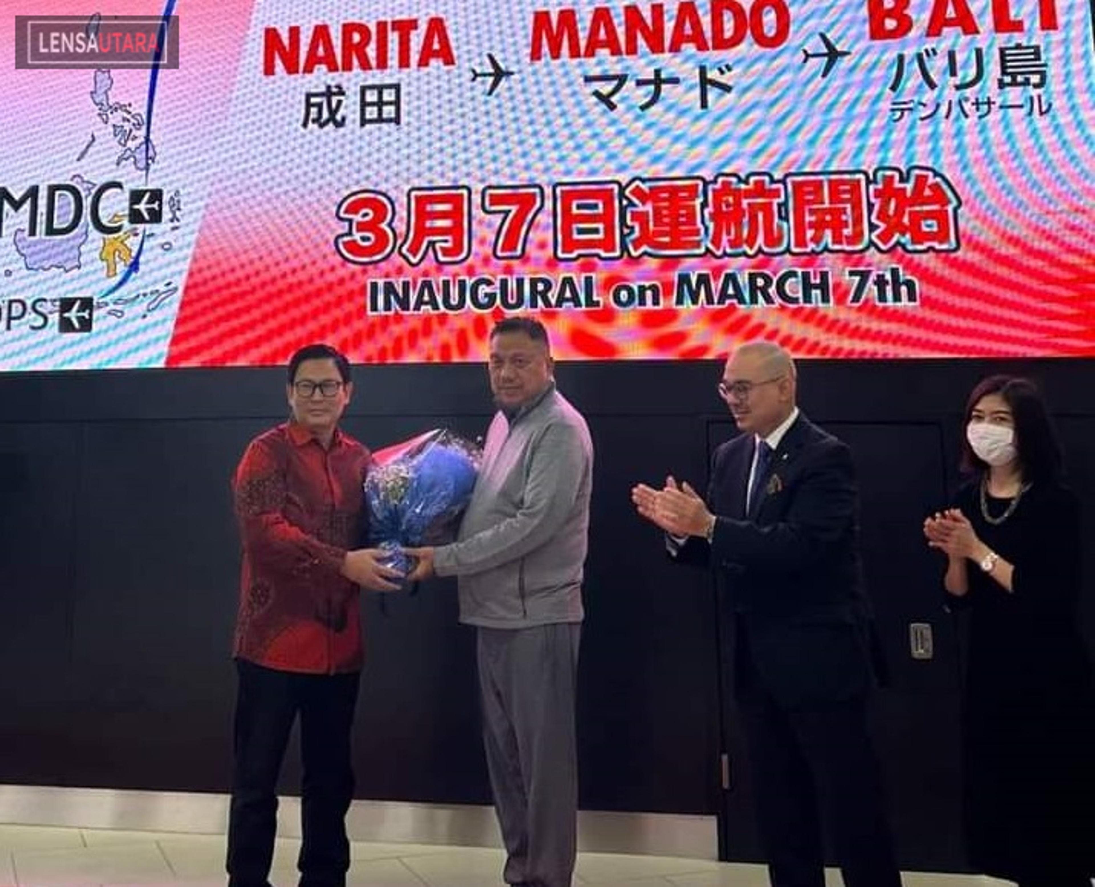 Penerbangan Perdana Tokyo-Manado Kursi Penumpang Terisi Penuh