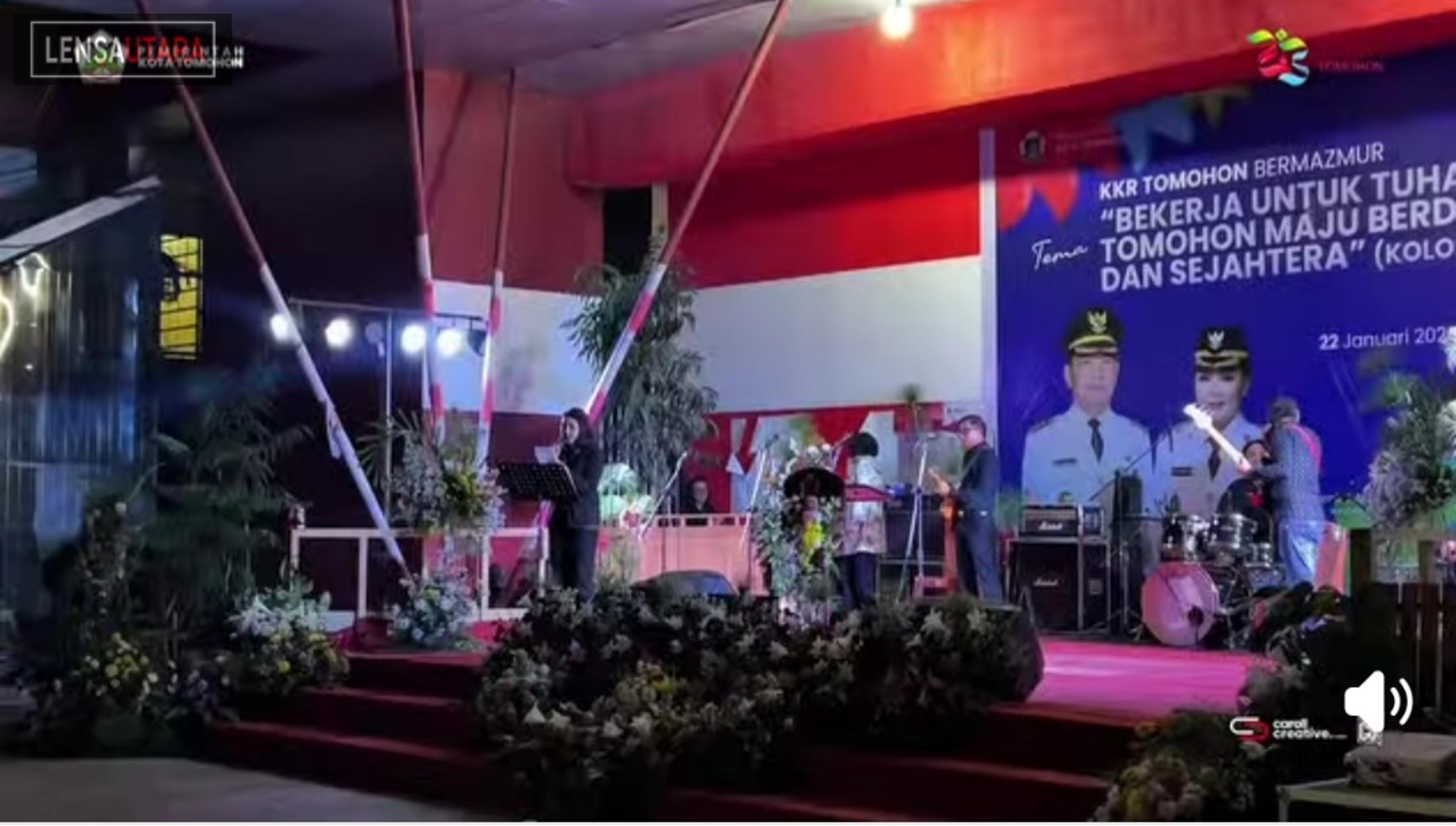Ibadah KKR HUT ke-23 Kota Tomohon, Caroll: Bekerjalah dengan Segenap Hati Seperti untuk Tuhan