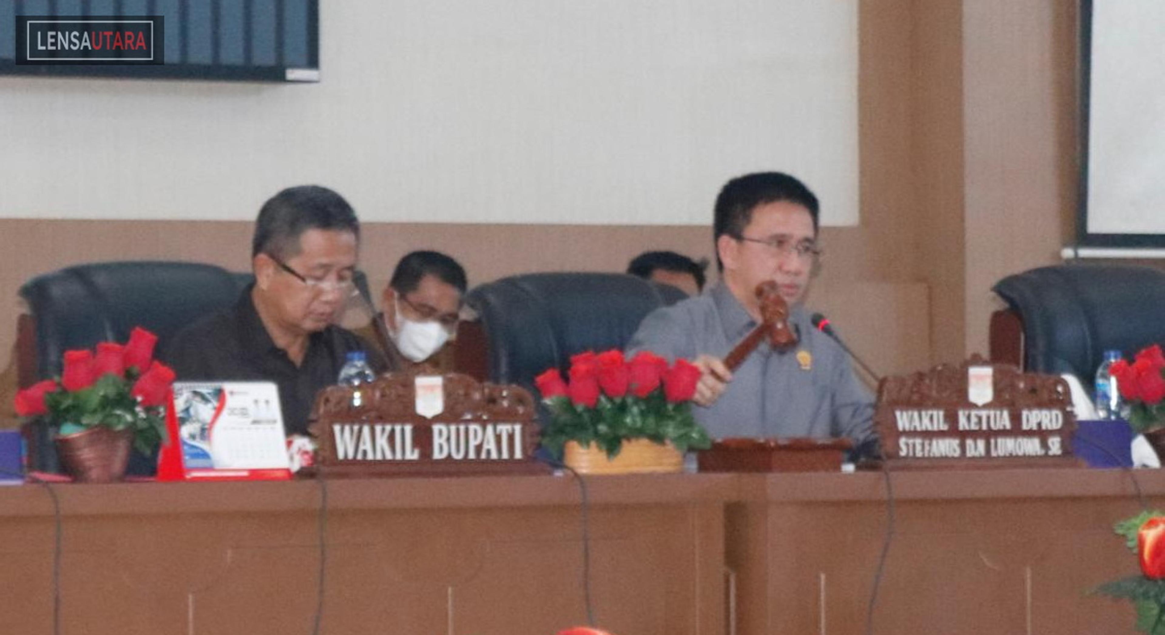 Wabup Minsel Hadiri Rapat Paripurna DPRD