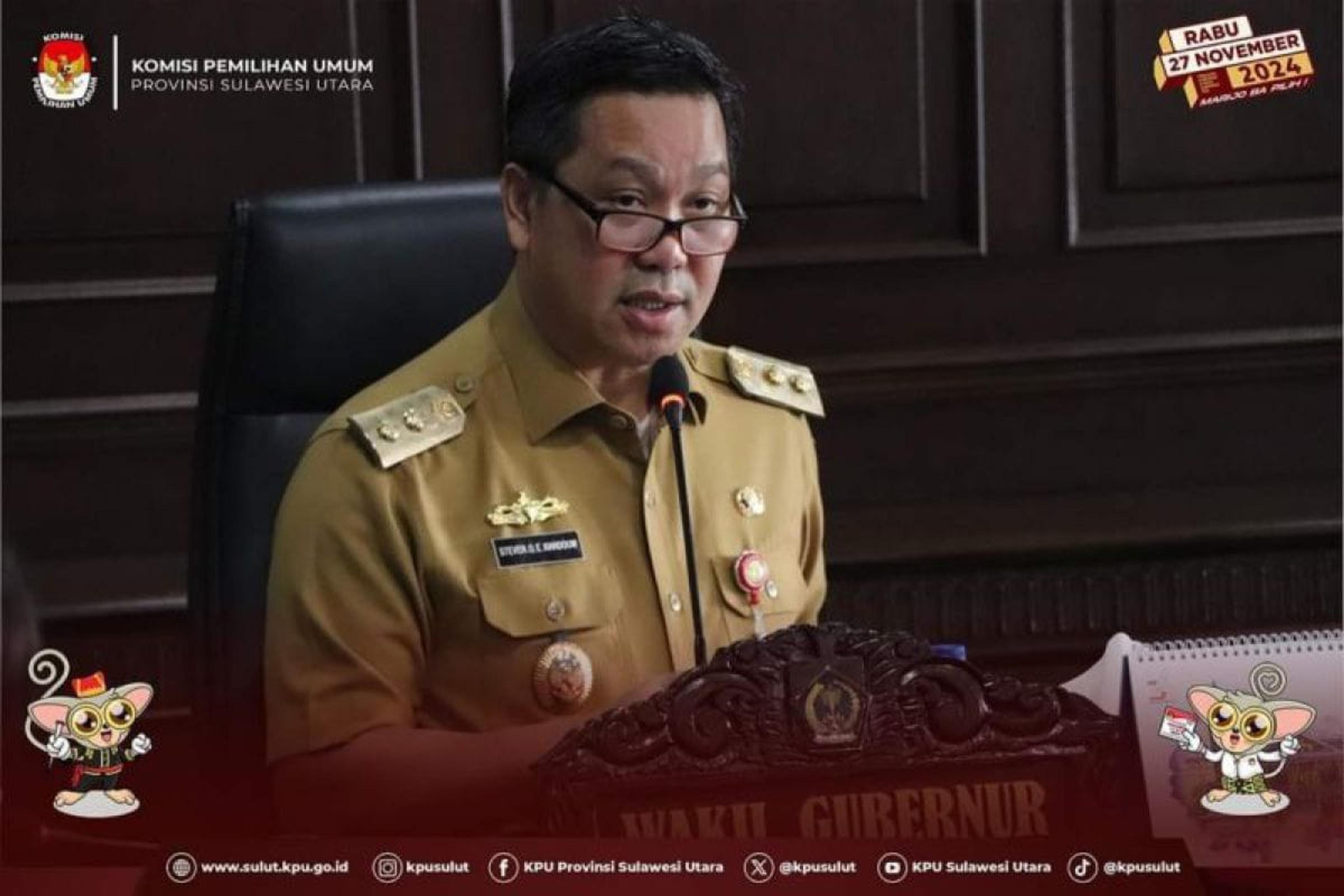 Wagub Sulut Harap Para Pihak Bersinergi Sukseskan Tahapan Pilkada