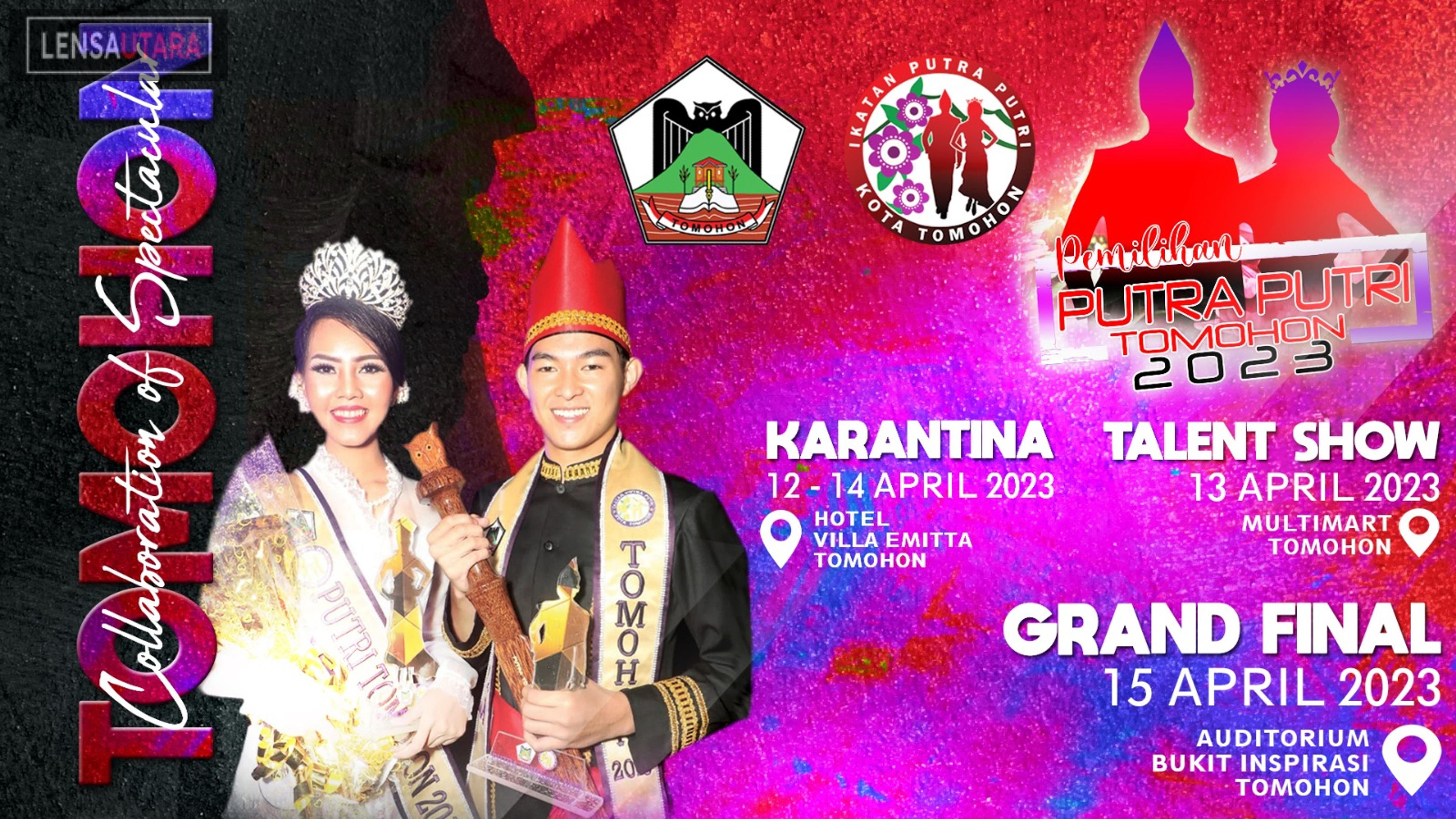 Dispar Kota Tomohon Gelar Pemilihan Putra Putri Tomohon 2023