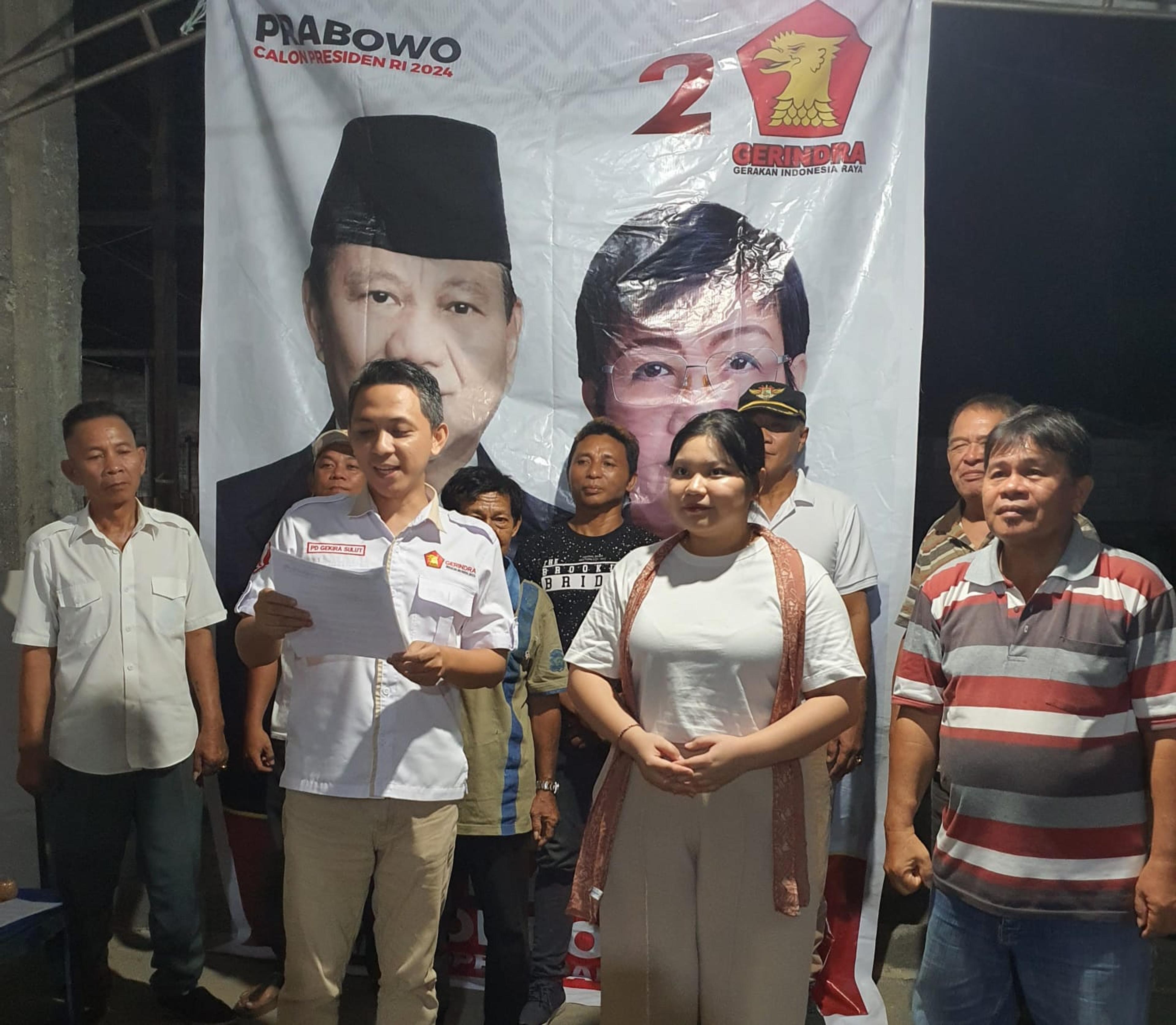 DPC Gerindra Minsel Deklarasikan Prabowo-Gibran Capres dan Cawapres 2024