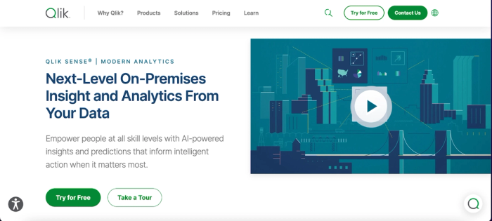 Qlik Sense: predictive analytics software