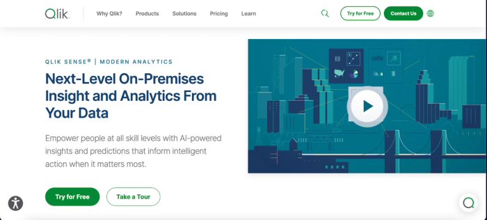 Qlik Sense: predictive analytics software