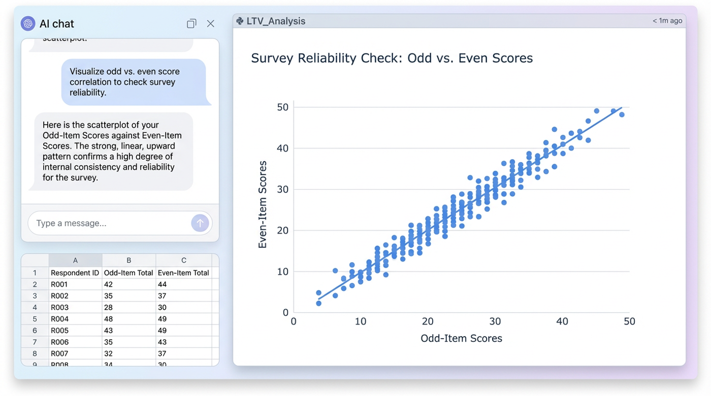 Split-Half Reliability: Evaluate Survey Scale Consistency