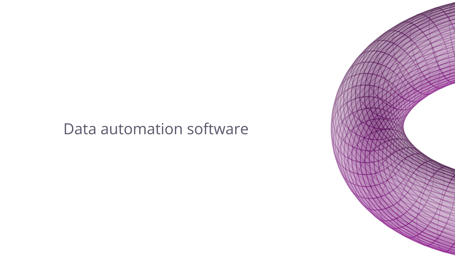 Ring with "Data Automation Software".