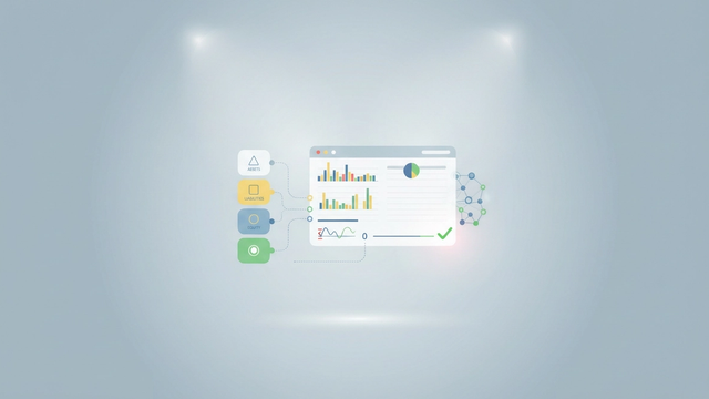 An abstract composition of soft-gradient geometric planes shows a subtle misalignment, representing a balance sheet not balancing, with faint connecting lines hinting at the structured flow needed to resolve formula errors.