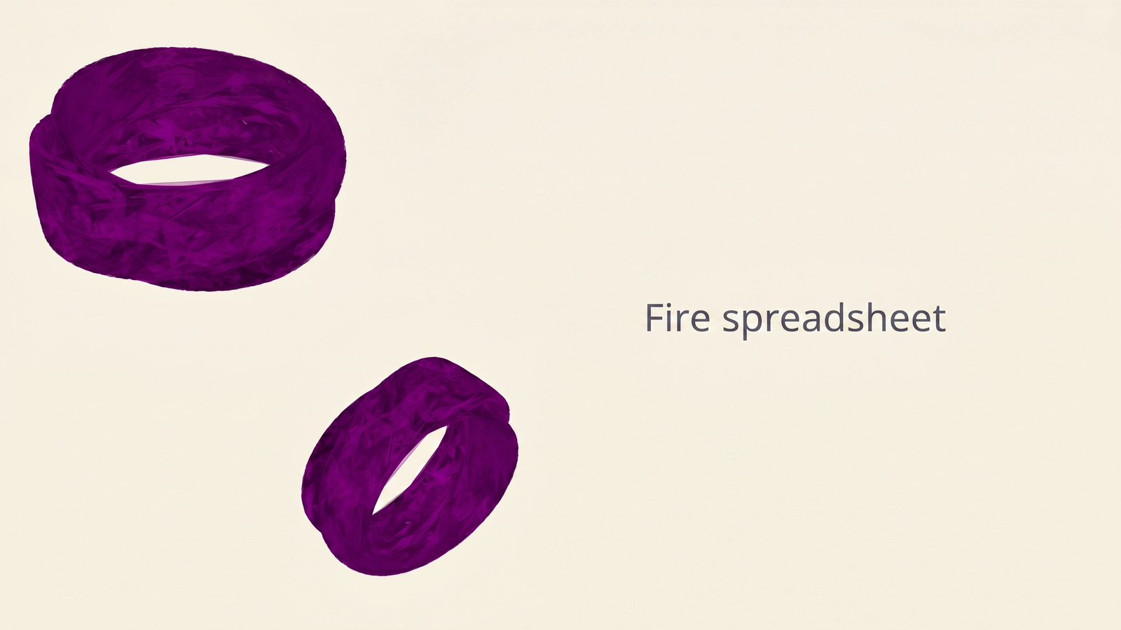 Fire spreadsheet.