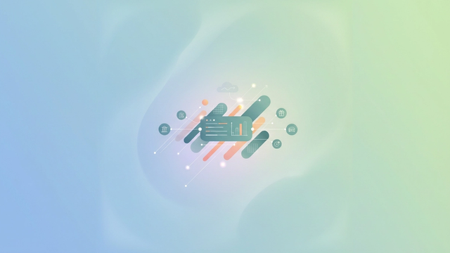 A modern abstract composition uses soft gradient-filled geometric shapes and subtle connecting lines to illustrate the structured accumulation and dynamic tracking of a sinking fund's various expense categories.