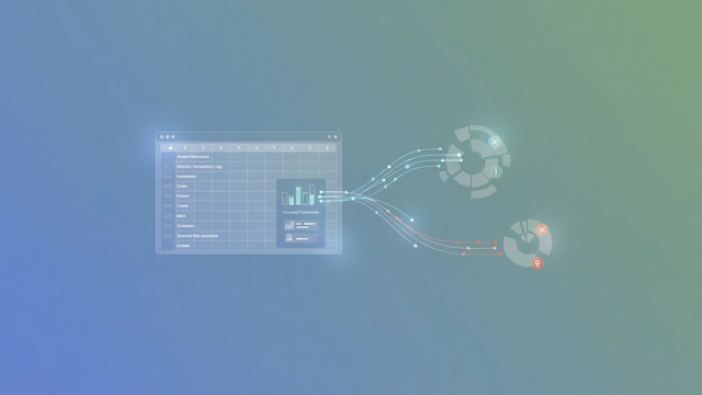 Clean geometric data blocks, rendered with soft gradients, flow and align across a subtle grid, symbolizing the precise process of transaction reconciliation and financial auditing.