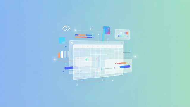A modern abstract design featuring interconnected geometric shapes and soft gradient pathways, visually representing the dynamic flow of real-time google analytics data in microsoft excel for agile campaign monitoring.