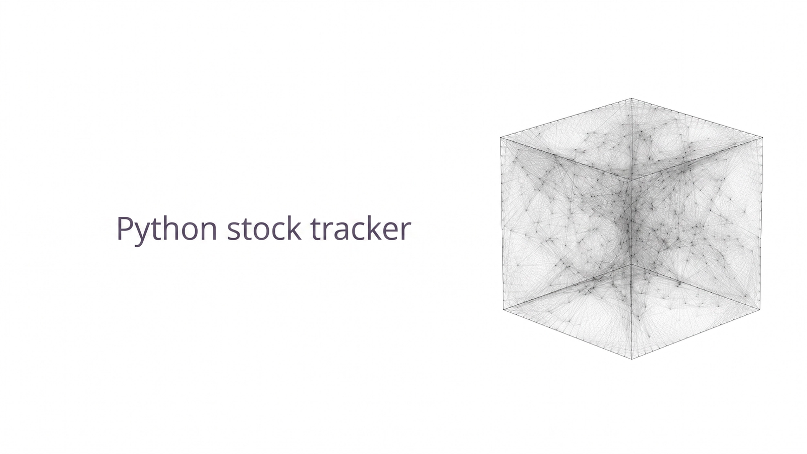 Python stock tracker.
