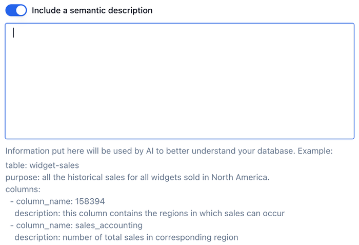 Example of a semantic layer in Quadratic.