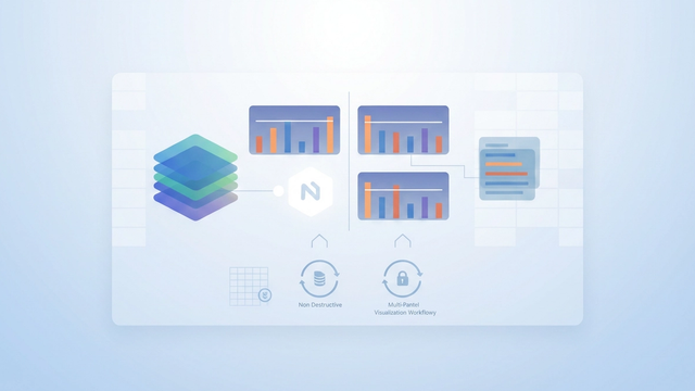 An abstract hero image features intersecting geometric planes with soft gradients, subtly conveying data flow and comparative material composition analysis trends within a modular grid structure, highlighted by clean lines and negative space.