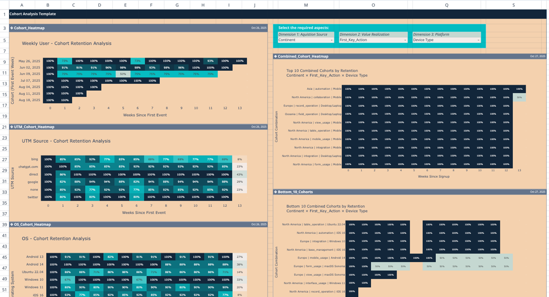 Cohort Analysis Template