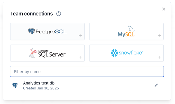 Connecting your PostgreSQL database.