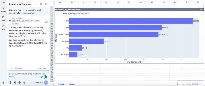 how to categorize bank transactions in Quadratic