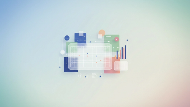 A clean, abstract digital composition of layered geometric forms with soft gradient transitions, subtly illustrating the structured data and dynamic projections central to the best financial calculators for mortgage planning.