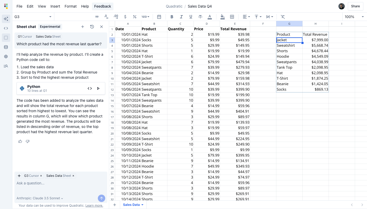 How to Update Pivot Tables Automatically with AI