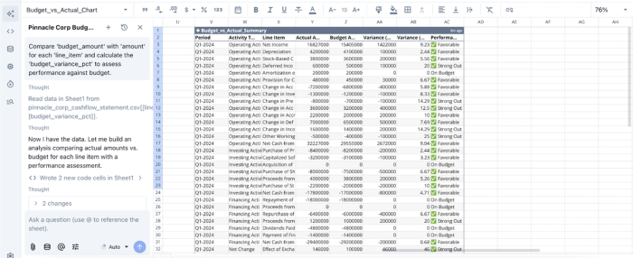 Data analysis in Quadratic: top financial reporting software