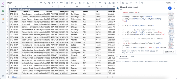 read google sheet python pandas